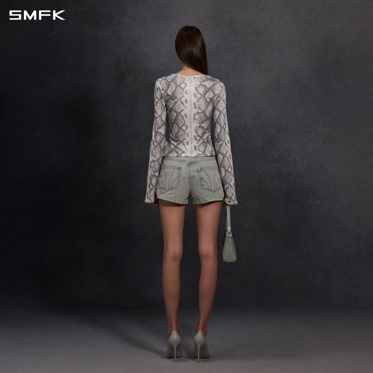 MIRAGE PRISM DENIM SHORTS/DENIM COTTON/W GLACIER GREY