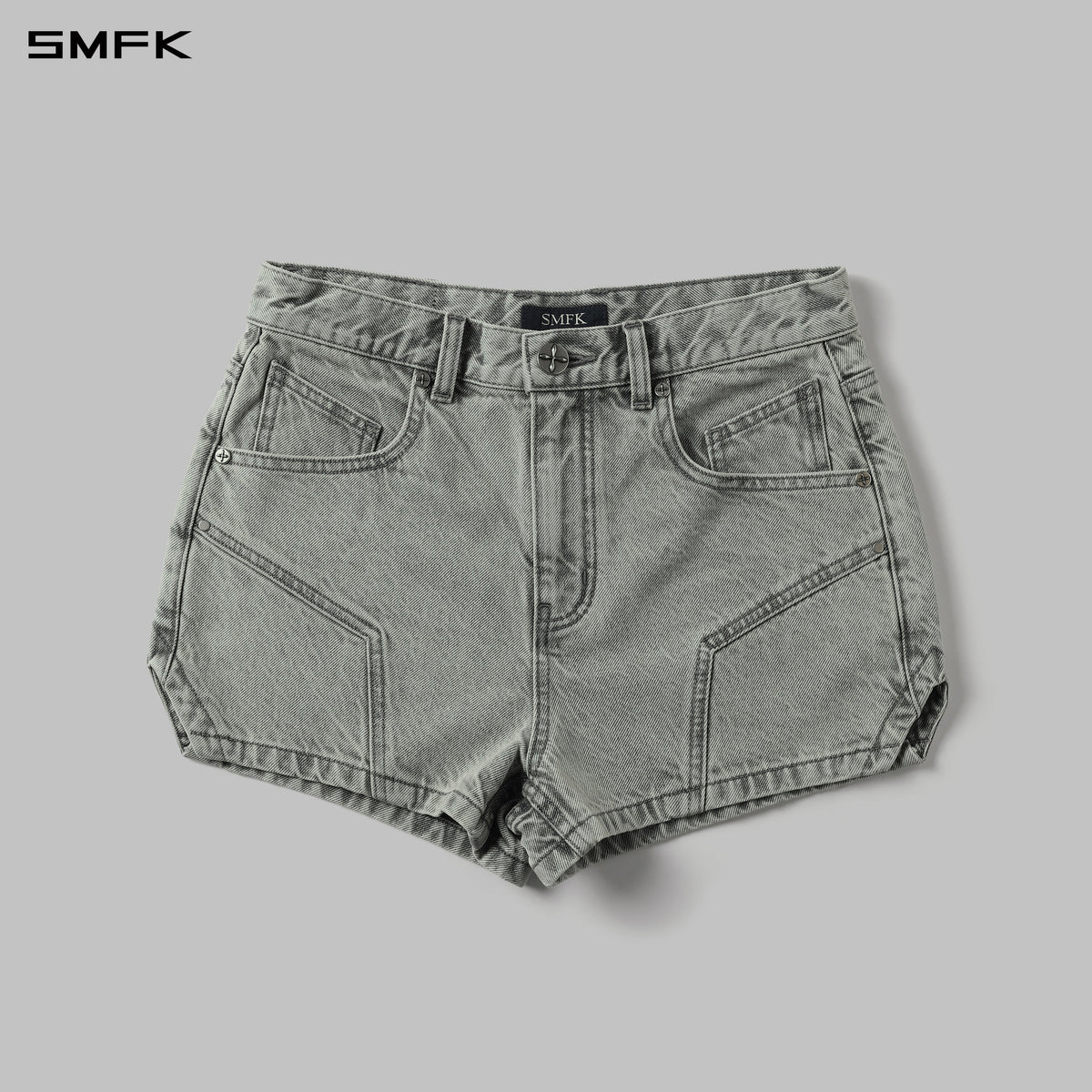 MIRAGE PRISM DENIM SHORTS/DENIM COTTON/W GLACIER GREY