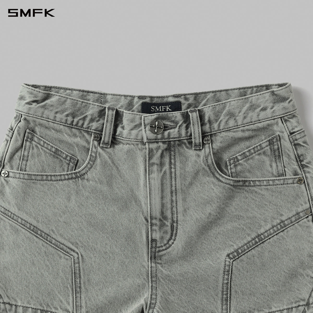 MIRAGE PRISM DENIM SHORTS/DENIM COTTON/W GLACIER GREY