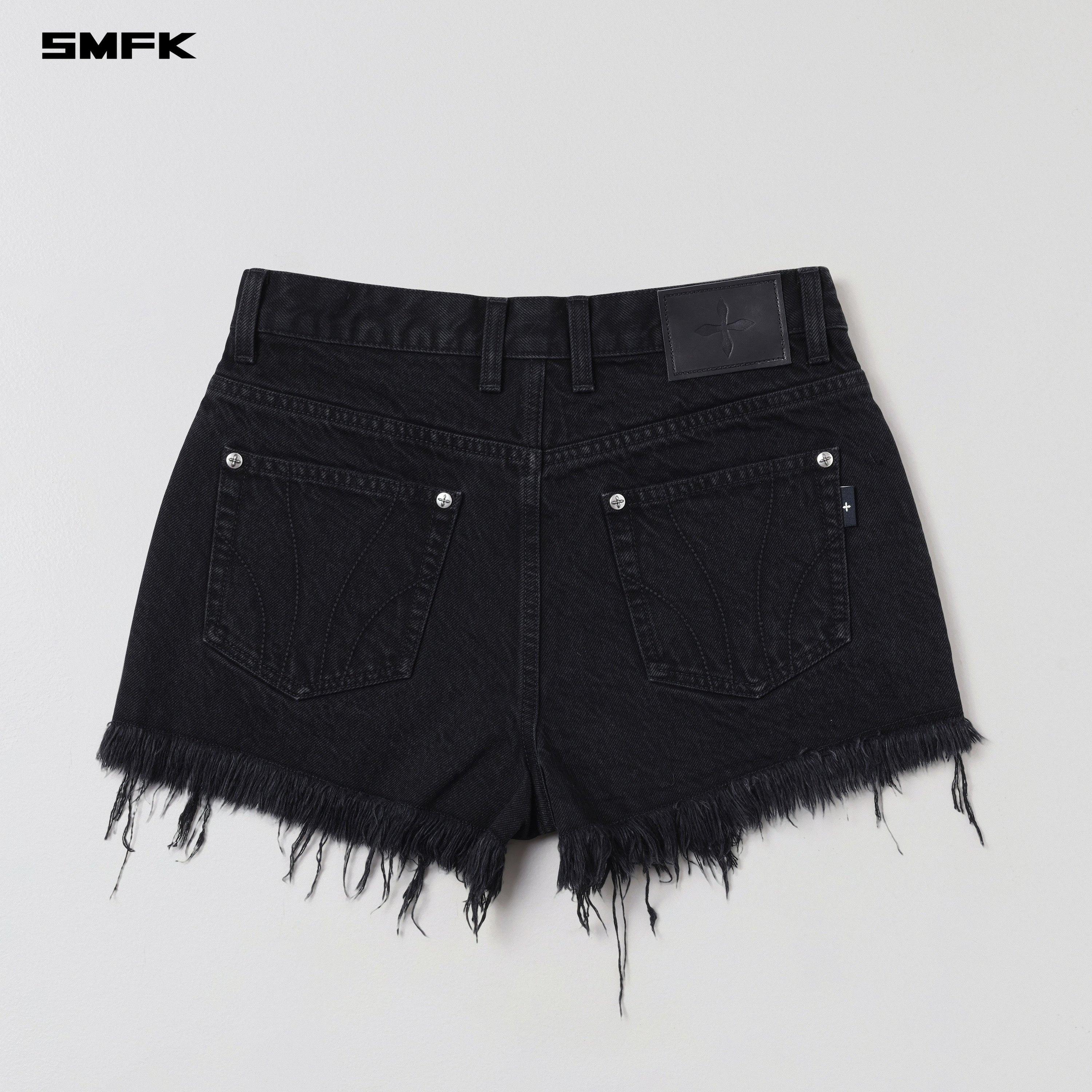 COMPASS MIRAGE MODE DENIM SHORTS/COTTON WILD BLACK