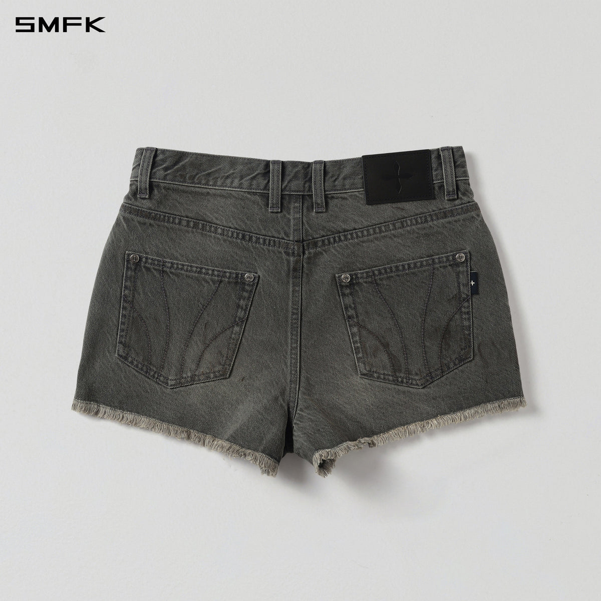 MIRAGE PRISM REMAKE DIRTY DENIM SHORTS/DIRTY DENIM COTTON/W STORM GREY