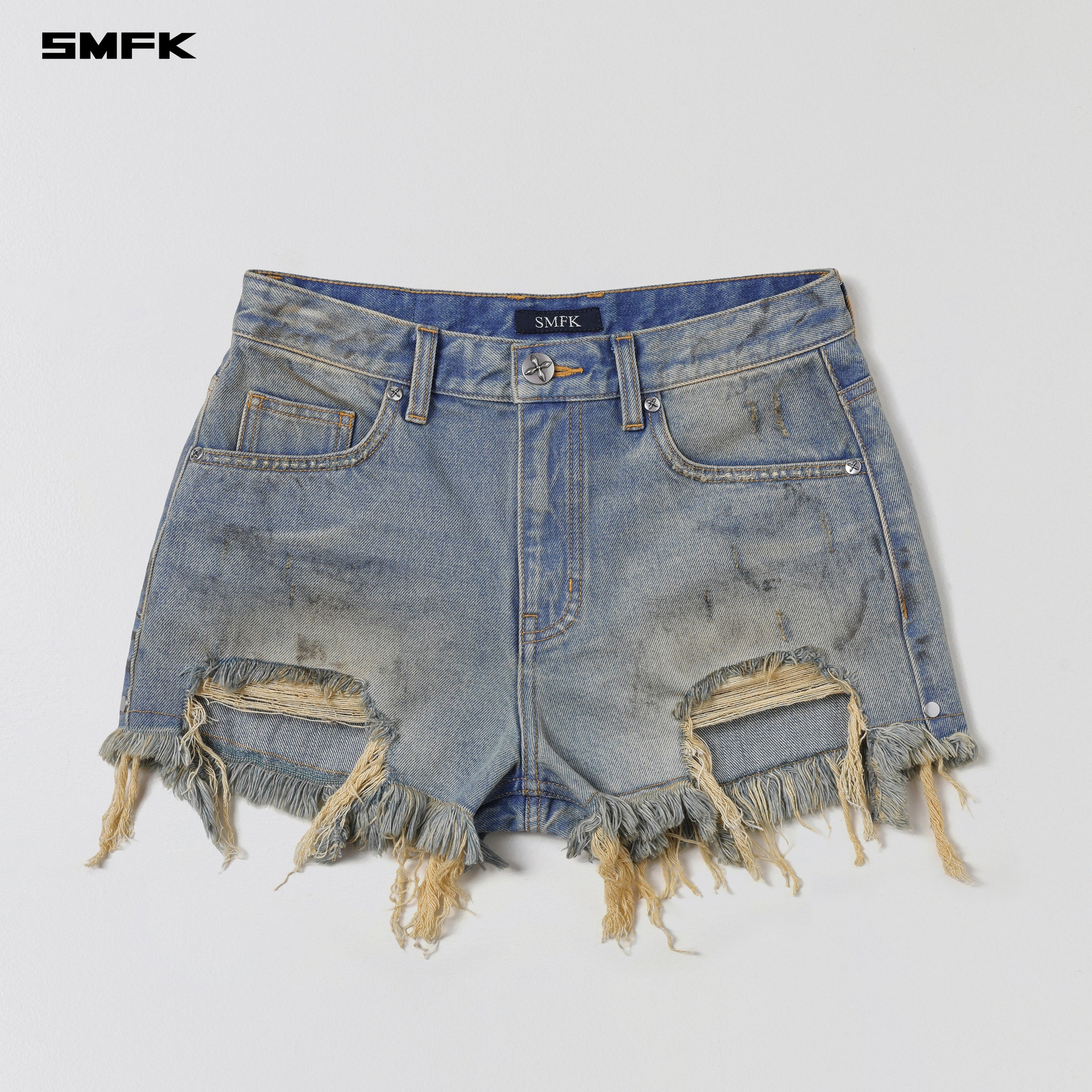 COMPASS MIRAGE MODE DENIM SHORTS/COTTON LAKE BLUE