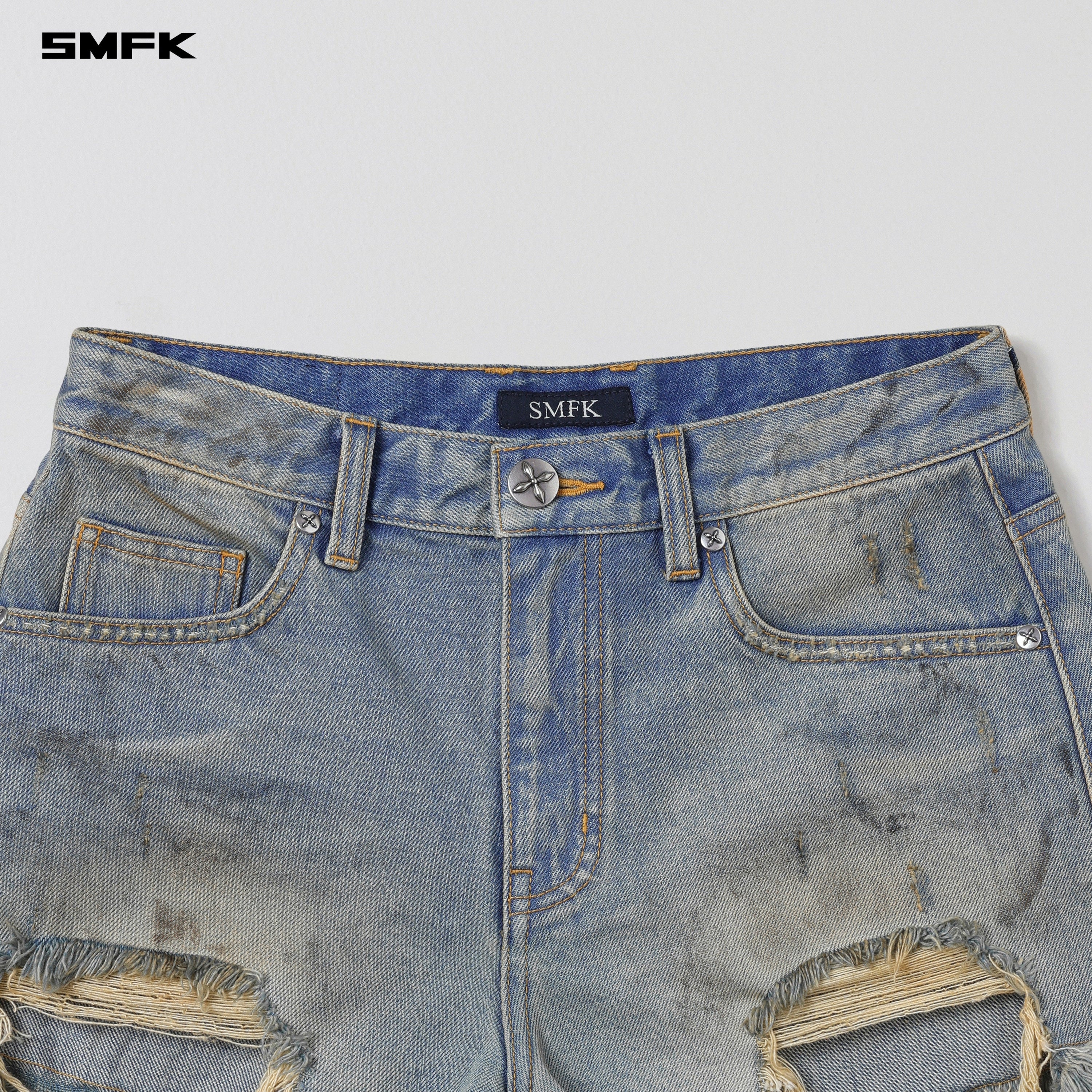 COMPASS MIRAGE MODE DENIM SHORTS/COTTON LAKE BLUE
