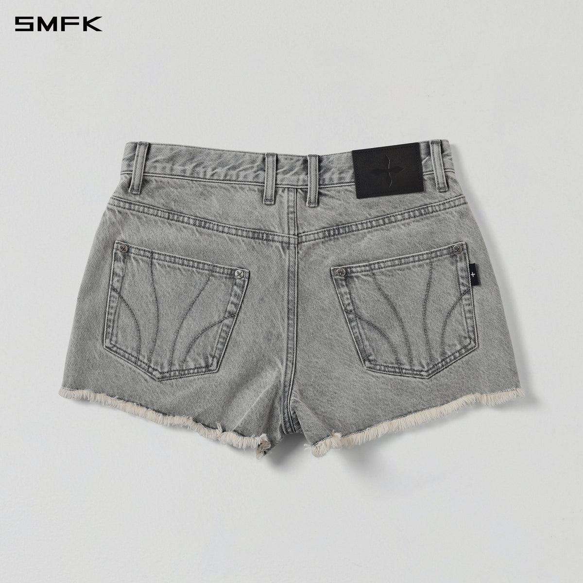 MIRAGE PRISM REMAKE DIRTY DENIM SHORTS/DIRTY DENIM COTTON/W GLACIER GREY