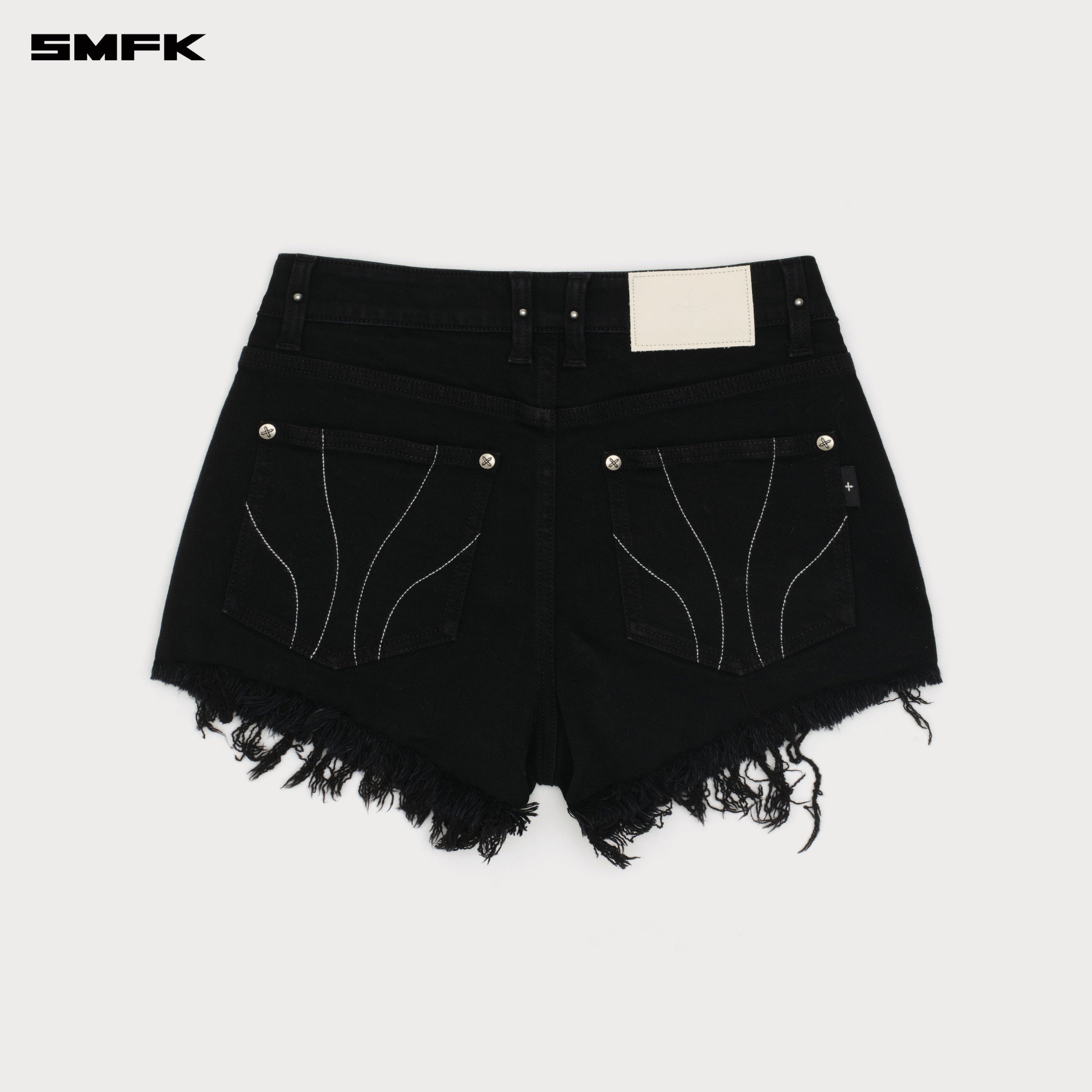 Compass Wild Road Denim Shorts (Elastic) Wild Black