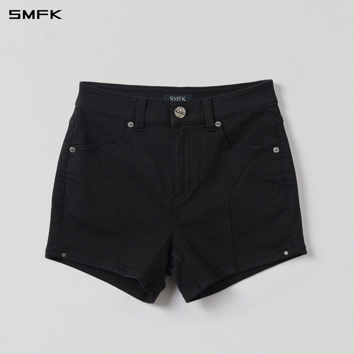 MIRAGE PRISM DENIM SHORTS/E-COTTON WILD BLACK