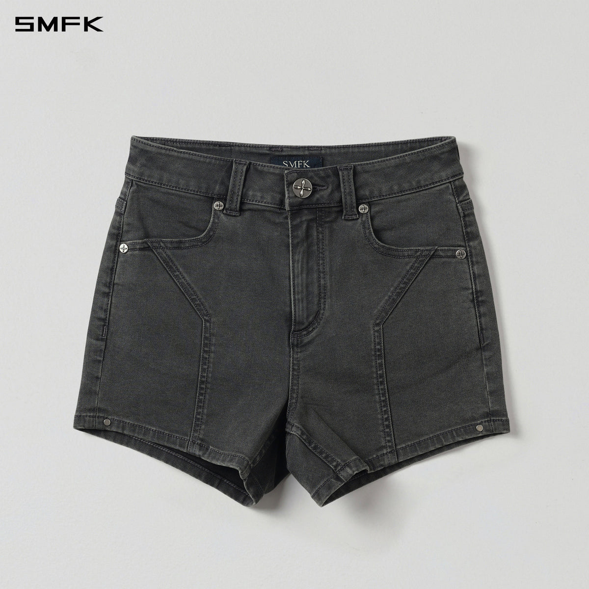 MIRAGE PRISM DENIM SHORTS/E-COTTON STORM GREY