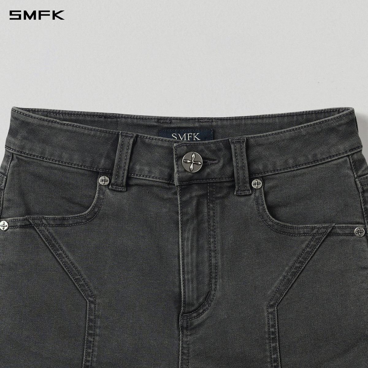 MIRAGE PRISM DENIM SHORTS/E-COTTON STORM GREY
