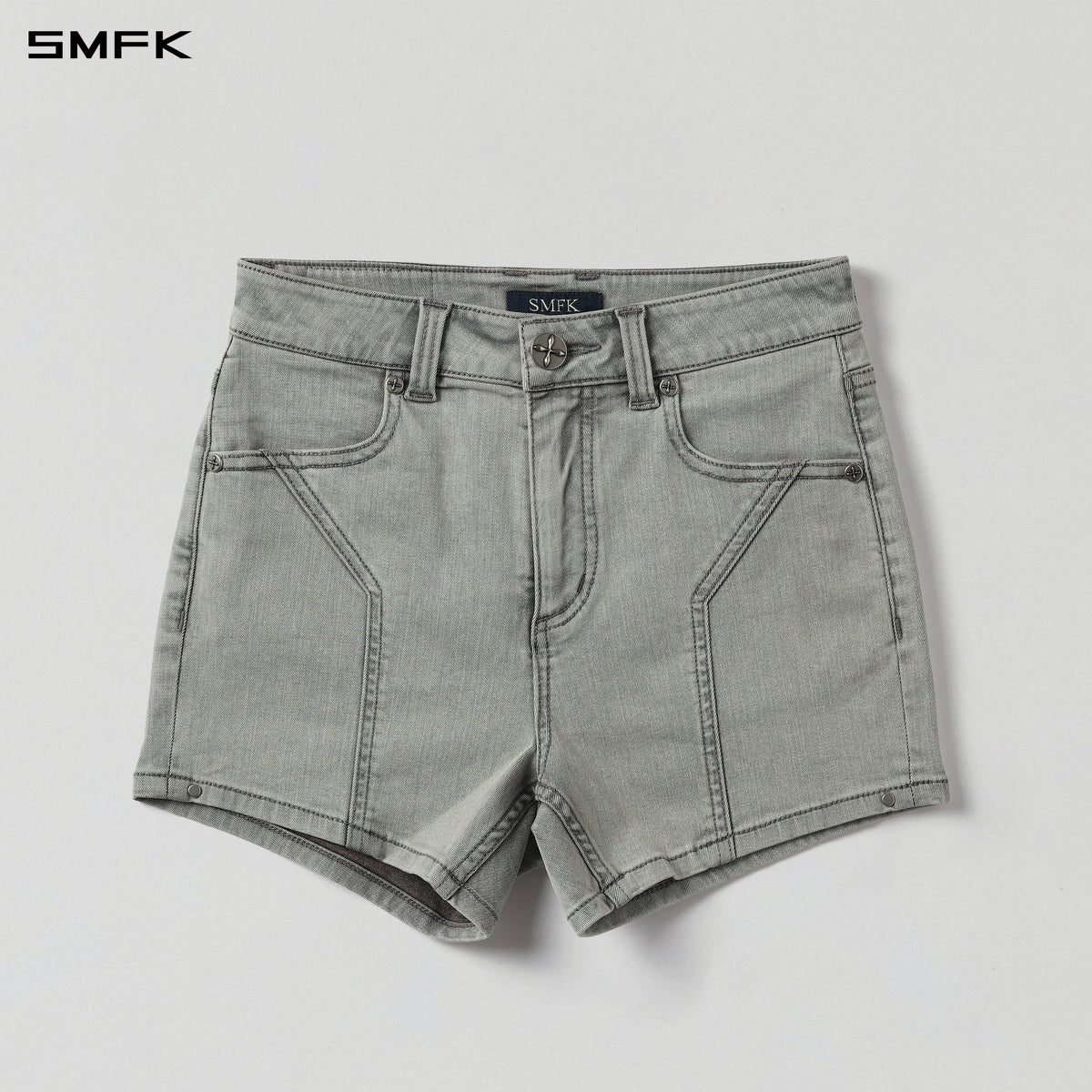 MIRAGE PRISM DENIM SHORTS/E-COTTON GLACIER GREY