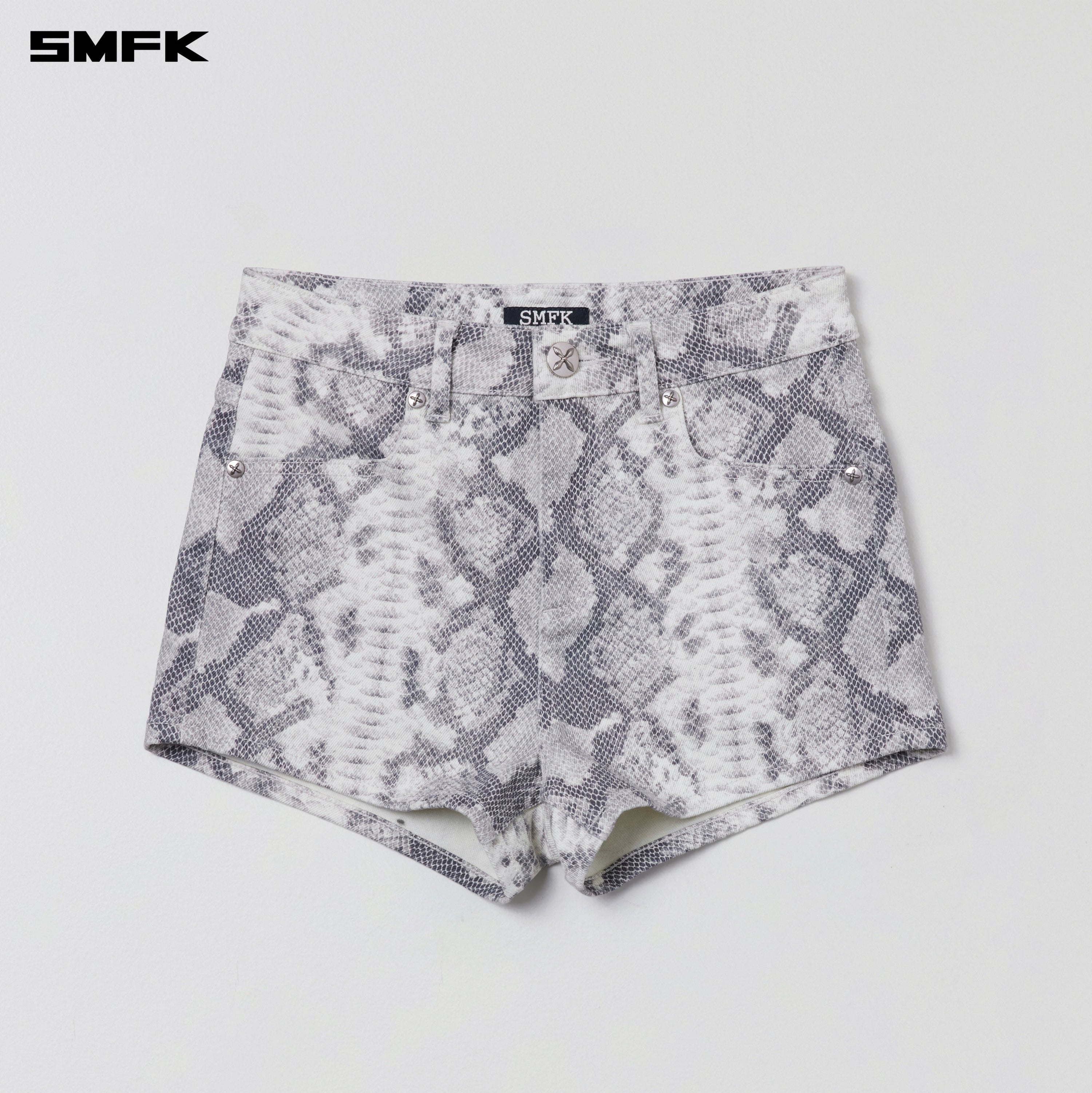 COMPASS DANCER DENIM FLAT SHORTS MIRAGE SNAKE