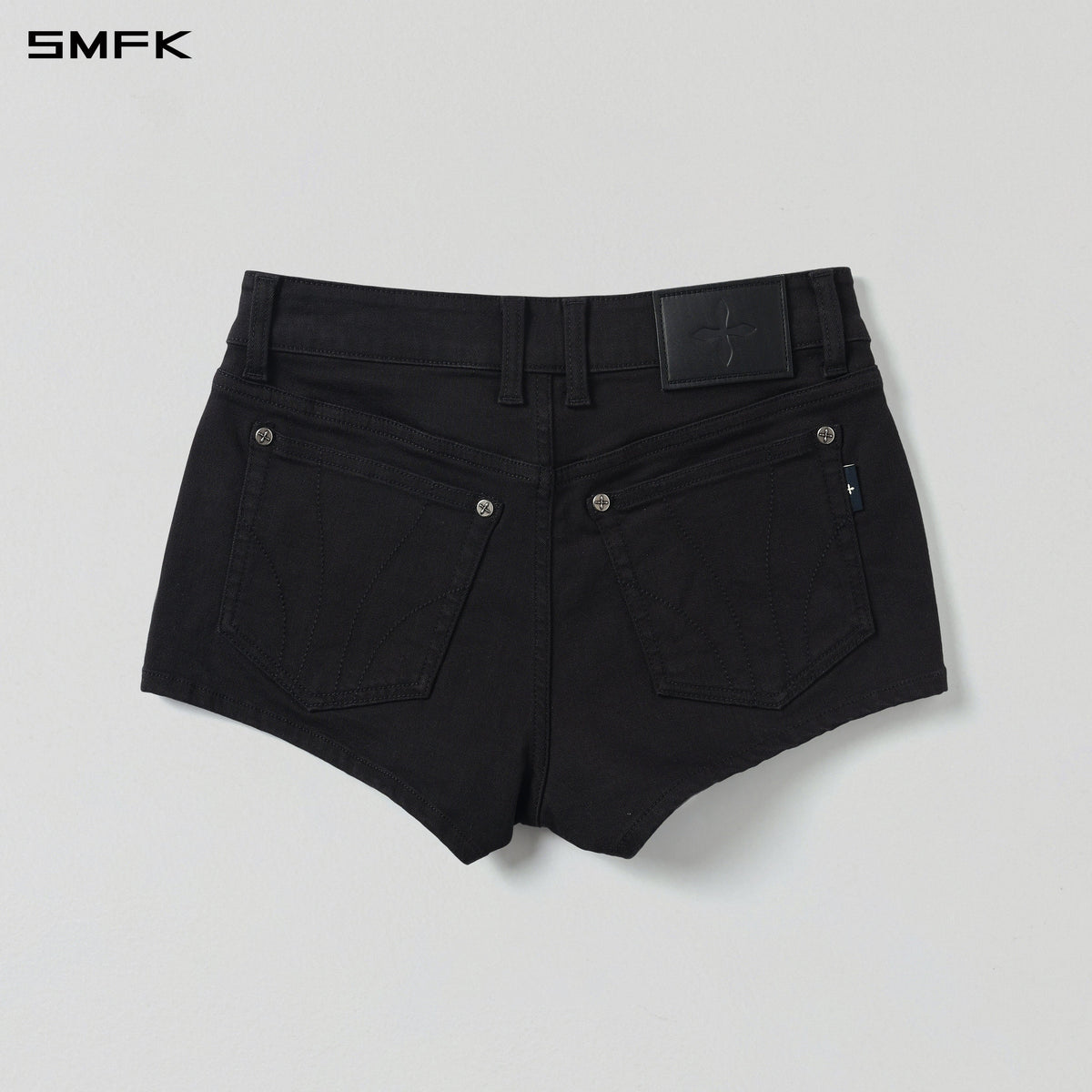 MIRAGE PRISM LOW WAIST DENIM SHORTS/E-COTTON INK BLACK