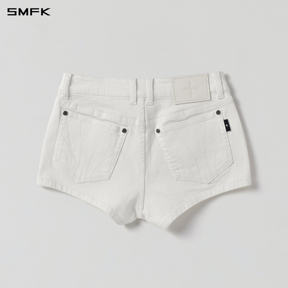 MIRAGE PRISM LOW WAIST DENIM SHORTS/E-COTTON CLOUD WHITE