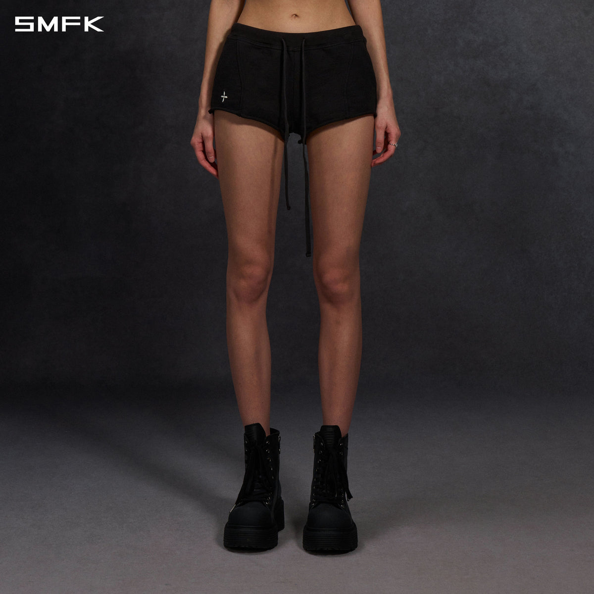 PERMANENT SLIM SUPER SHORTS/COTTON/W WILD BLACK