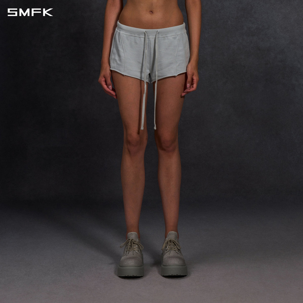 PERMANENT SLIM SUPER SHORTS/COTTON/W GLACIER GREY