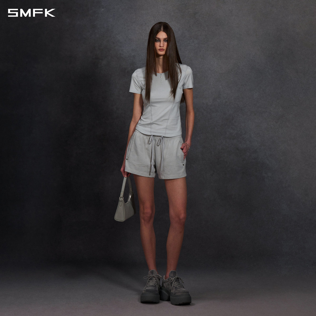 PERMANENT PRISM SHORTS/COTTON/W GLACIER GREY