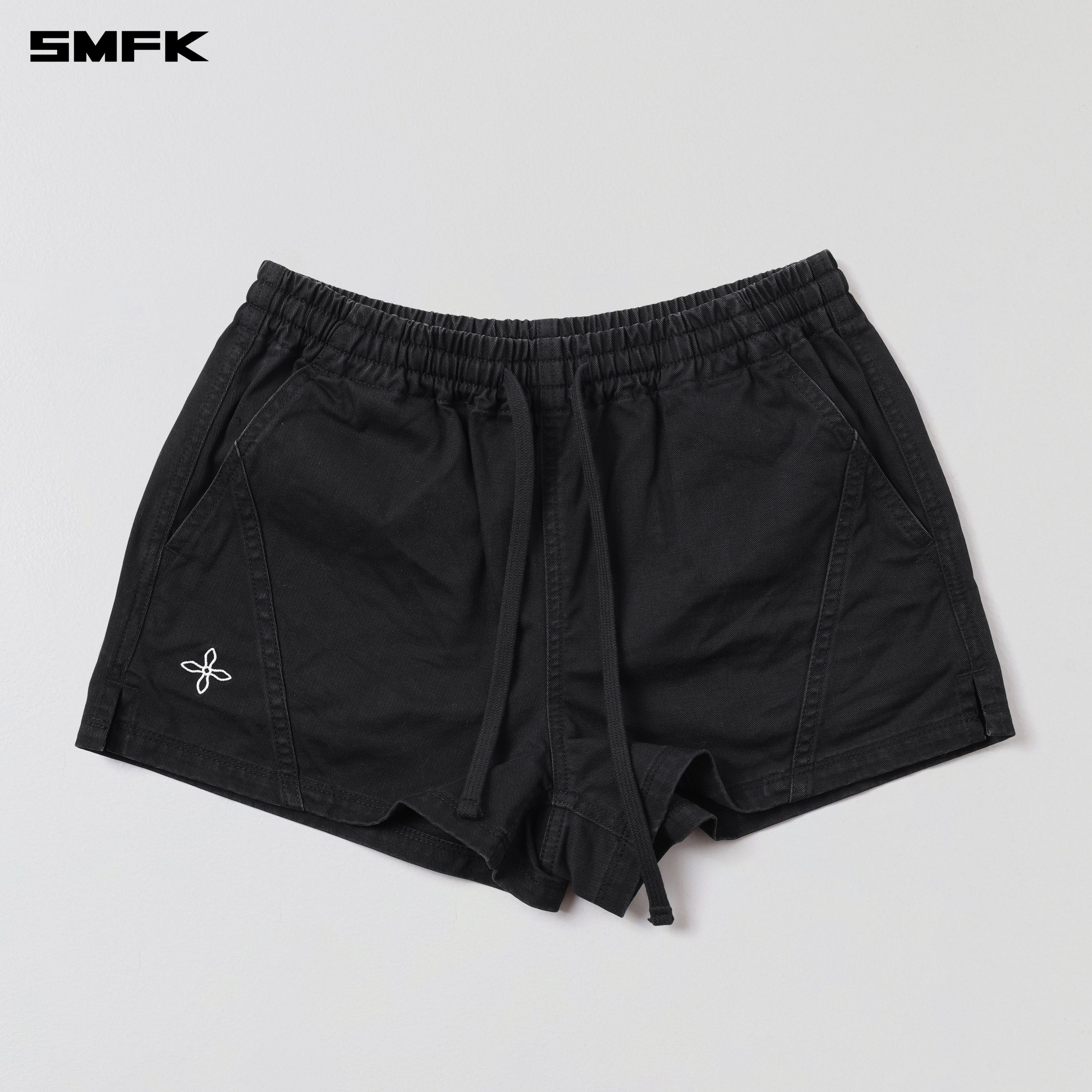 COMPASS MODE RISE-UP  SPORTS SHORTS/COTTON WILD BLACK