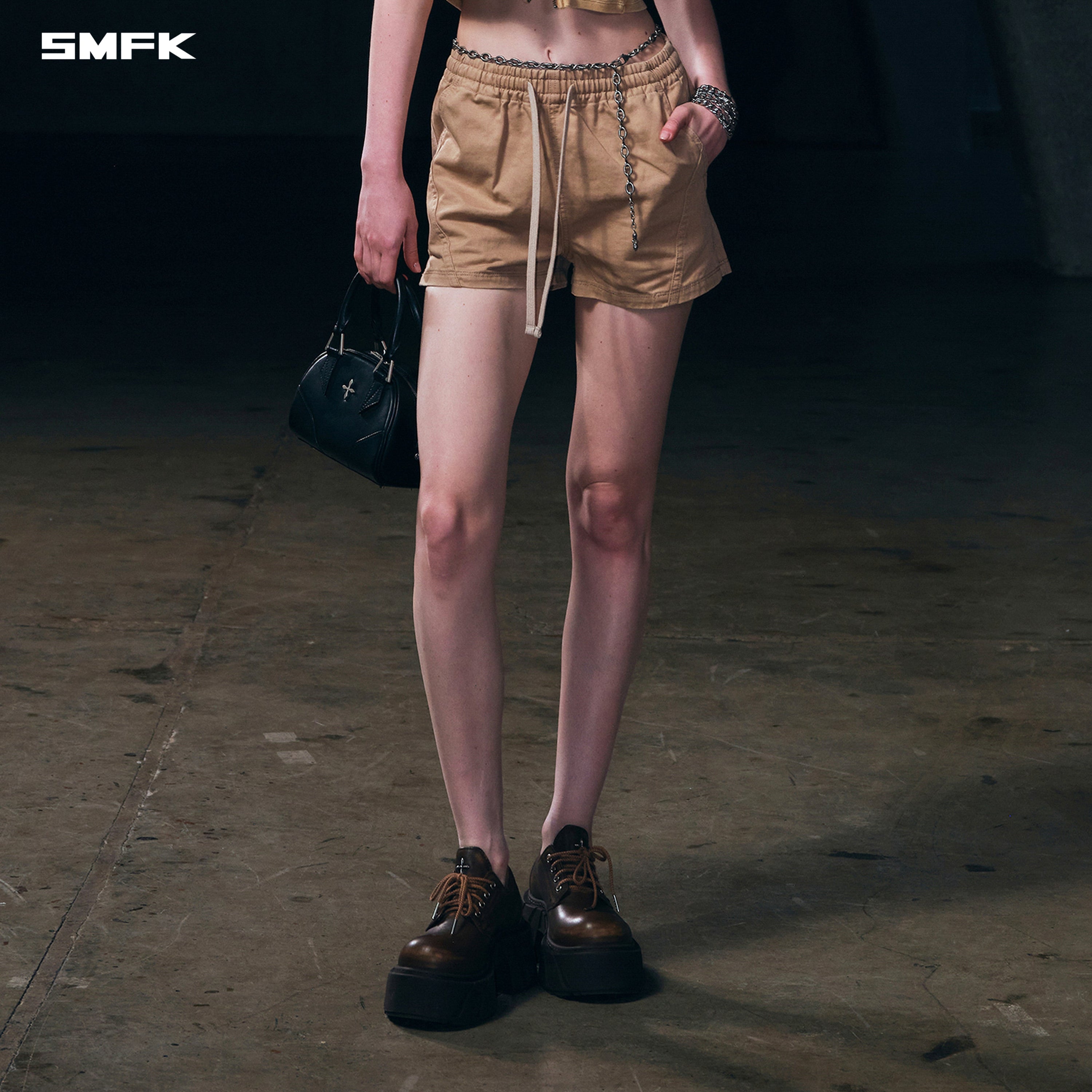 COMPASS MODE RISE-UP  SPORTS SHORTS/COTTON SAND