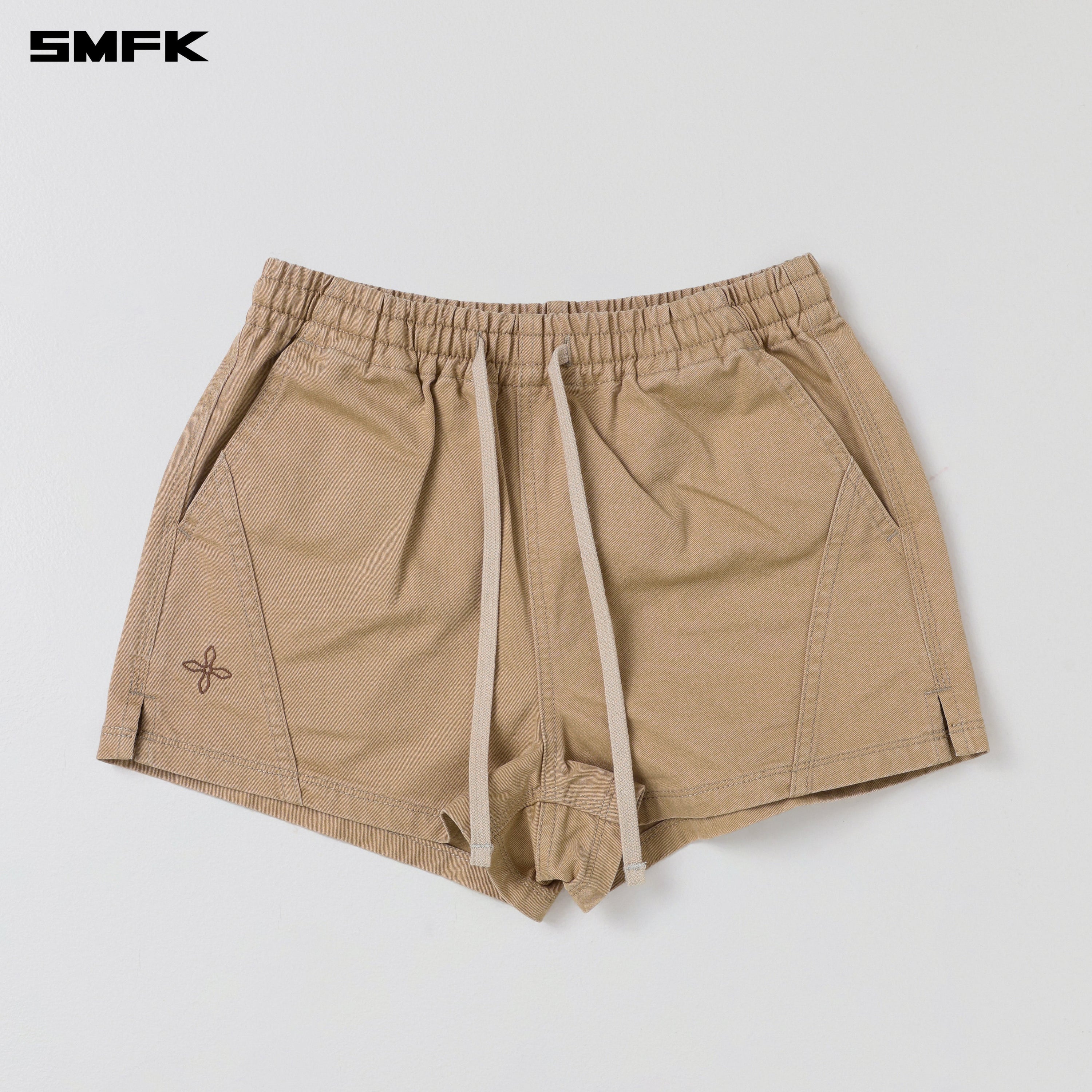 COMPASS MODE RISE-UP  SPORTS SHORTS/COTTON SAND