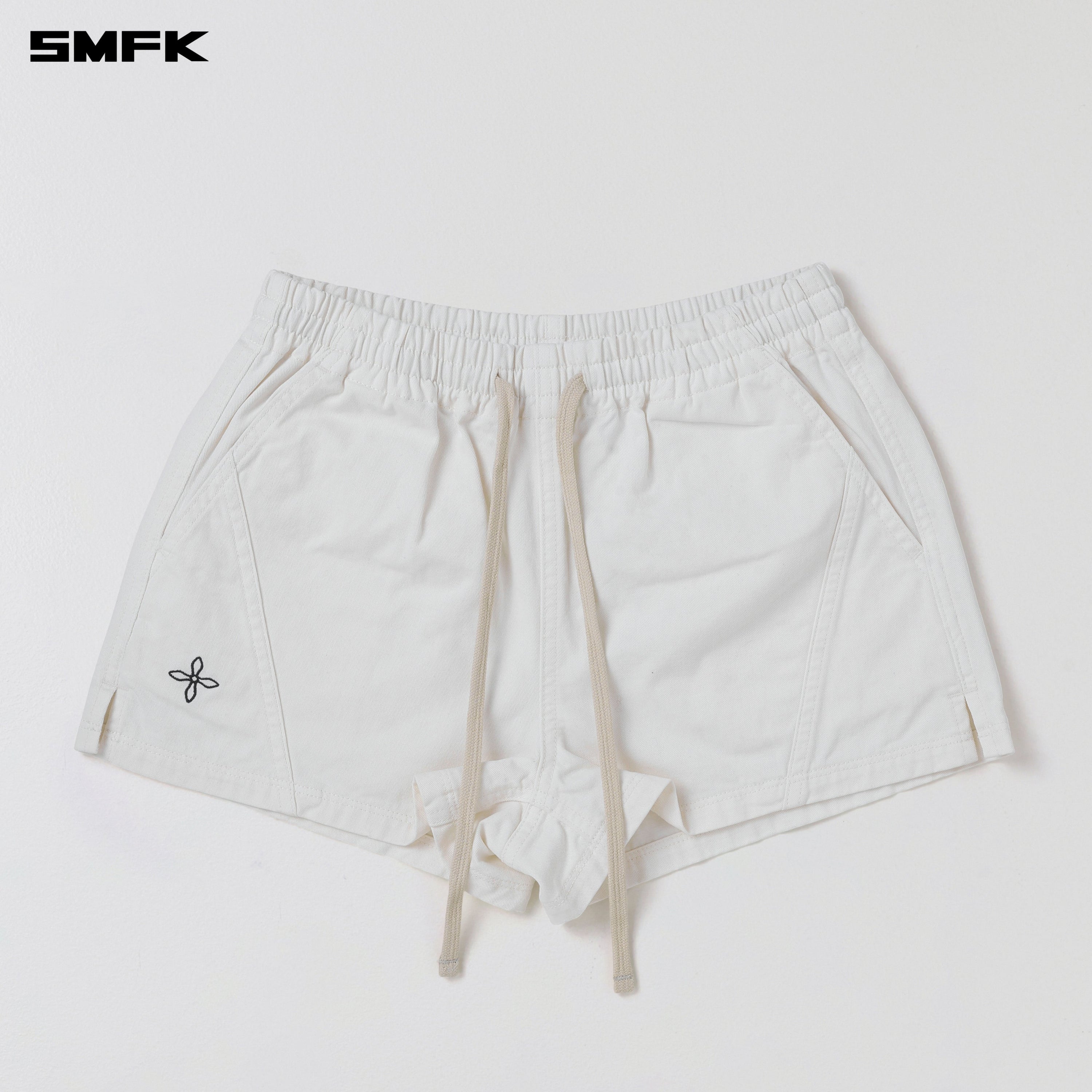 COMPASS MODE RISE-UP  SPORTS SHORTS/COTTON CLOUD WHITE