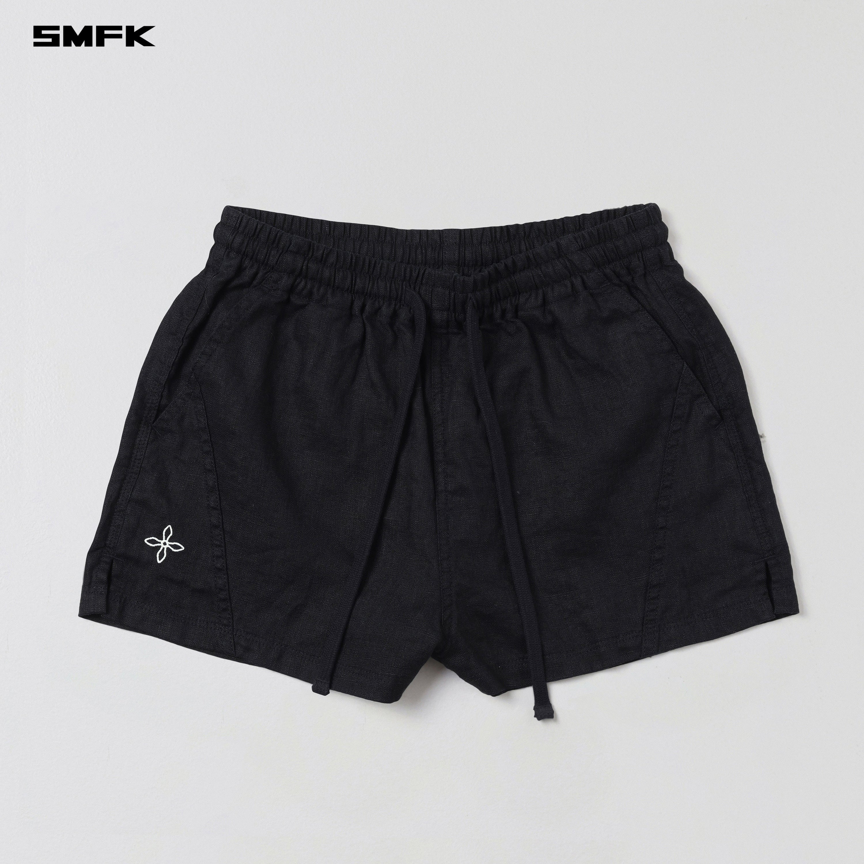 COMPASS ROVE CARGO SHORTS/LINEN WILD BLACK