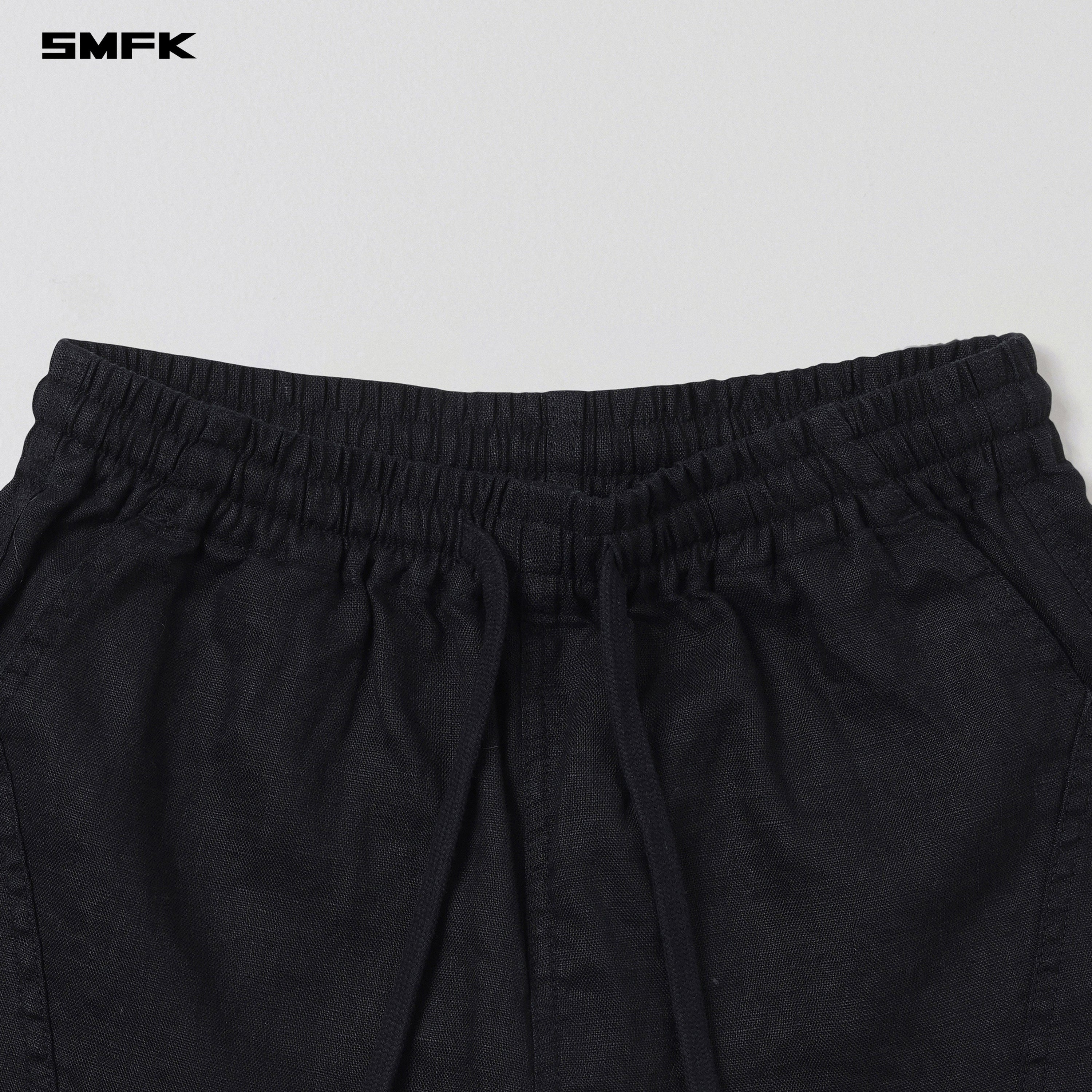 COMPASS ROVE CARGO SHORTS/LINEN WILD BLACK