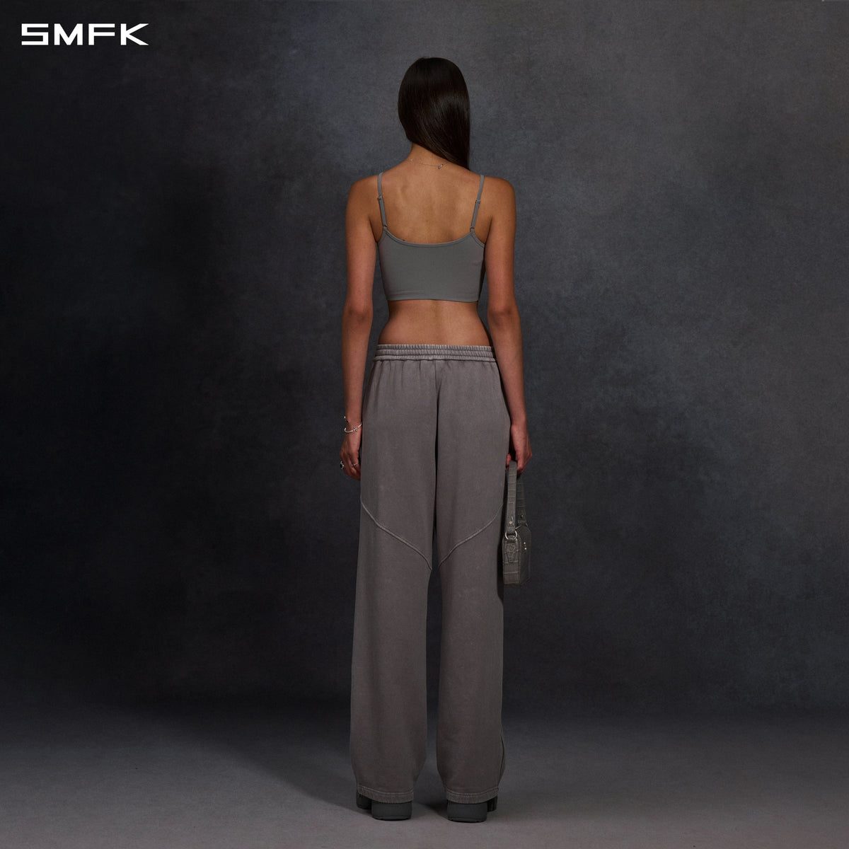 MYTH AEOLUS EVOLVE LOOSE KINTED PANTS /COLD DYE/U COLD DYE GREY