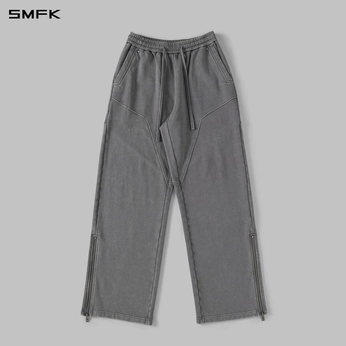 MYTH AEOLUS EVOLVE LOOSE KINTED PANTS /COLD DYE/U COLD DYE GREY