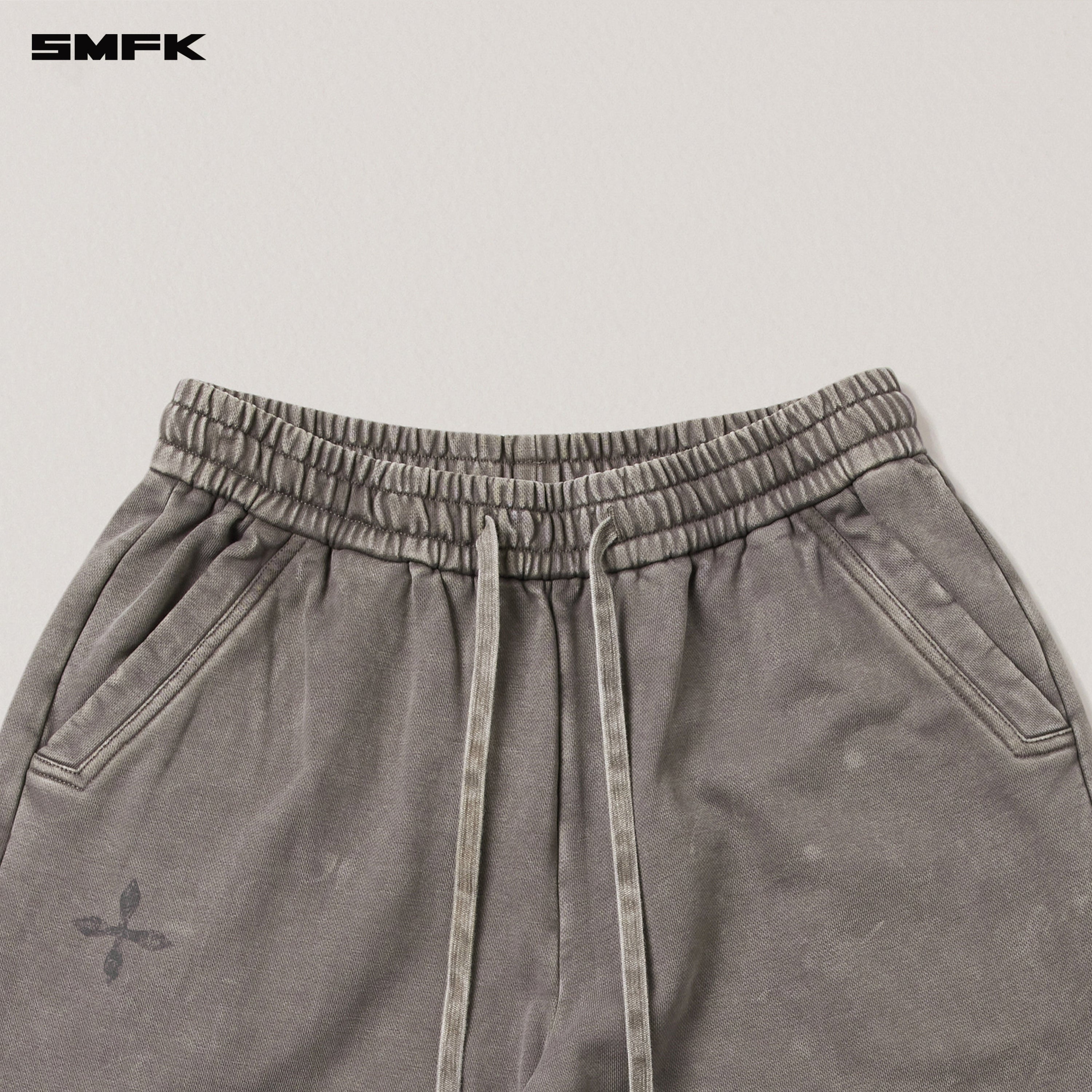 VINTAGE-SAVAGE LOOSE SPORTS PANTS/FADE DYE WILD BROWN