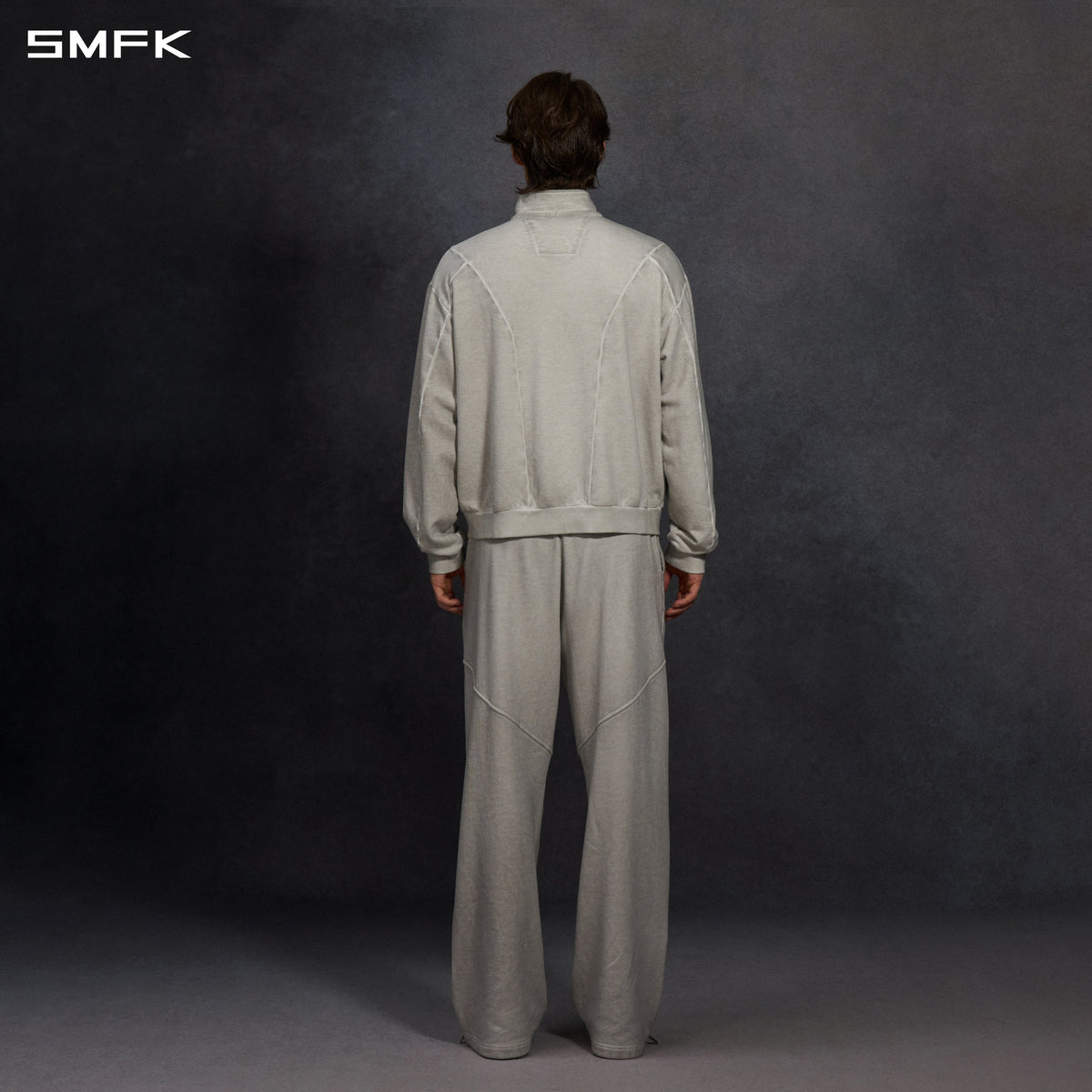 MYTH AEOLUS EVOLVE LOOSE KINTED PANTS /COLD DYE/U CLOUD GREY