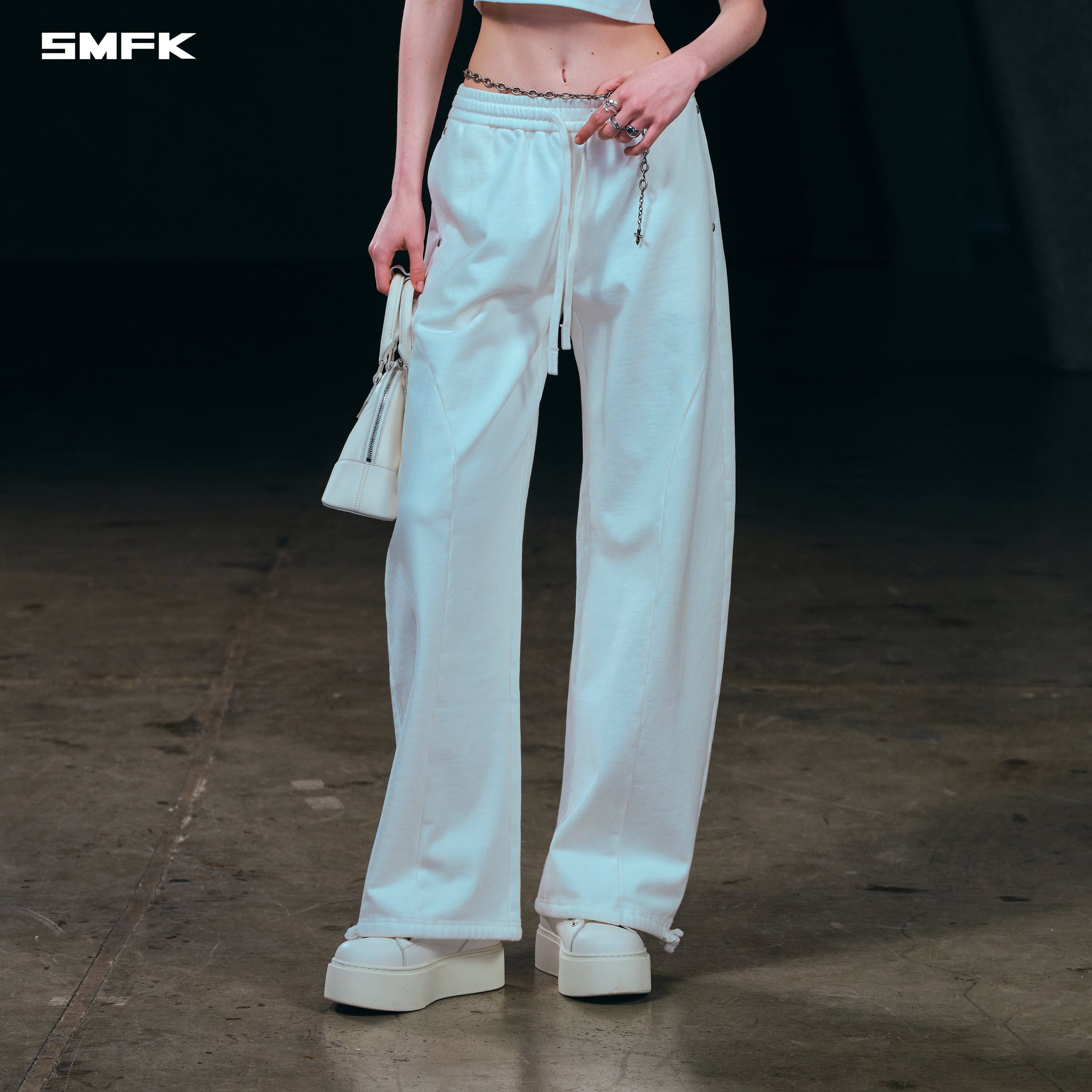 VINTAGE MUSE STRT SPORTS PANTS/COTTON CLOUD WHITE