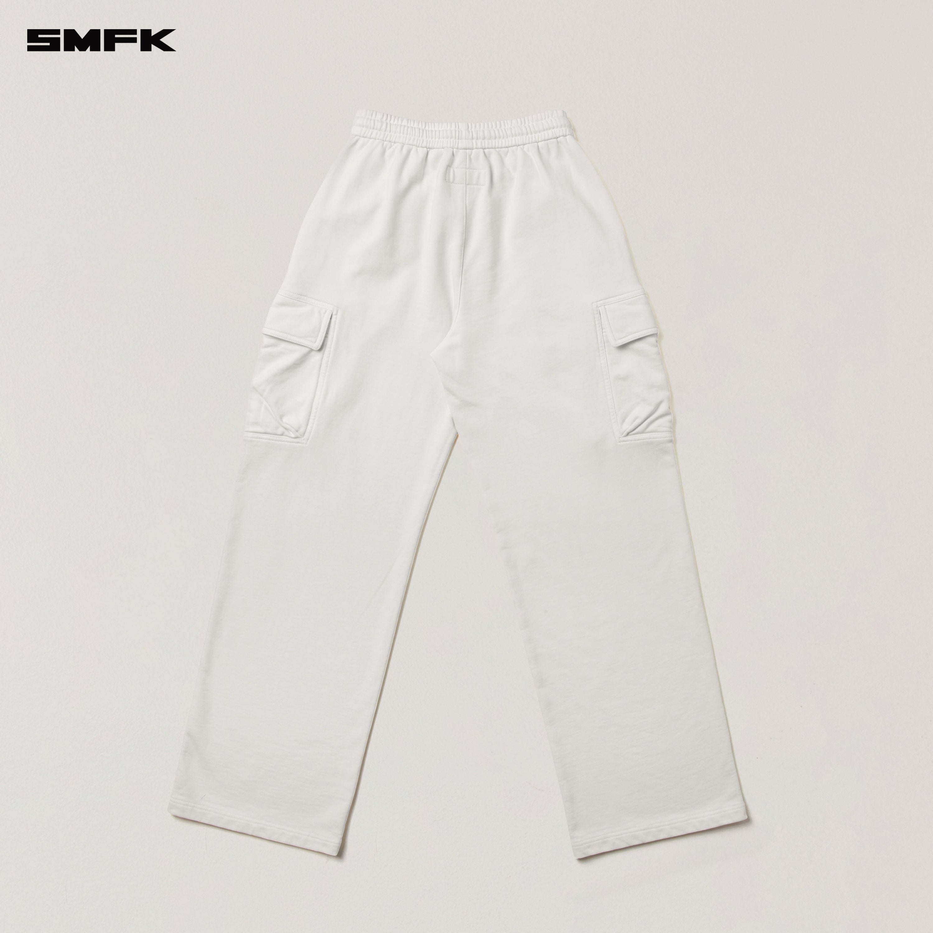 VINTAGE-SAFARI LOOSE SPORTS PANTS/FADE DYE SNOW MOUNTAIN WHITE