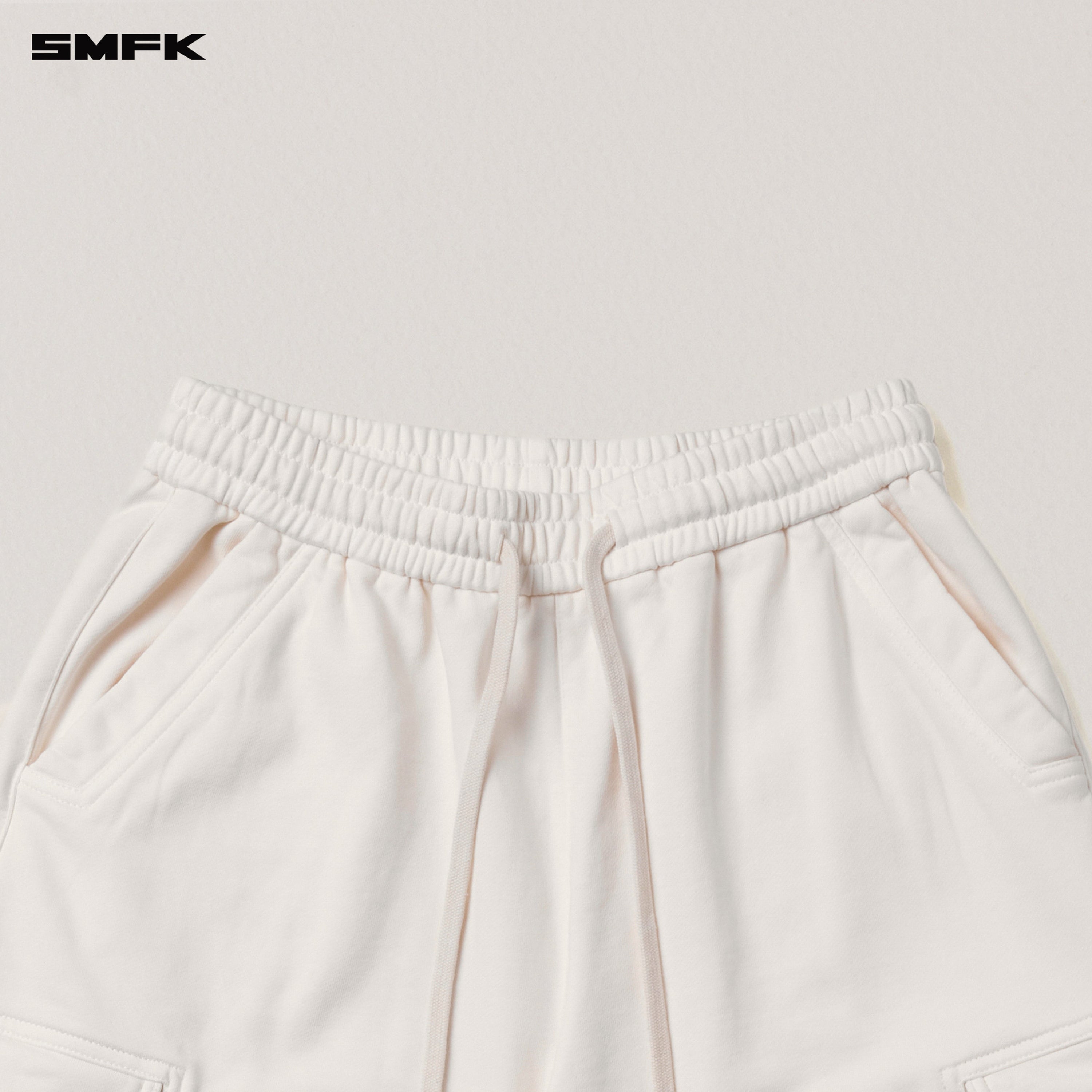 VINTAGE-SAFARI LOOSE SPORTS PANTS/FADE DYE SNOW MOUNTAIN WHITE