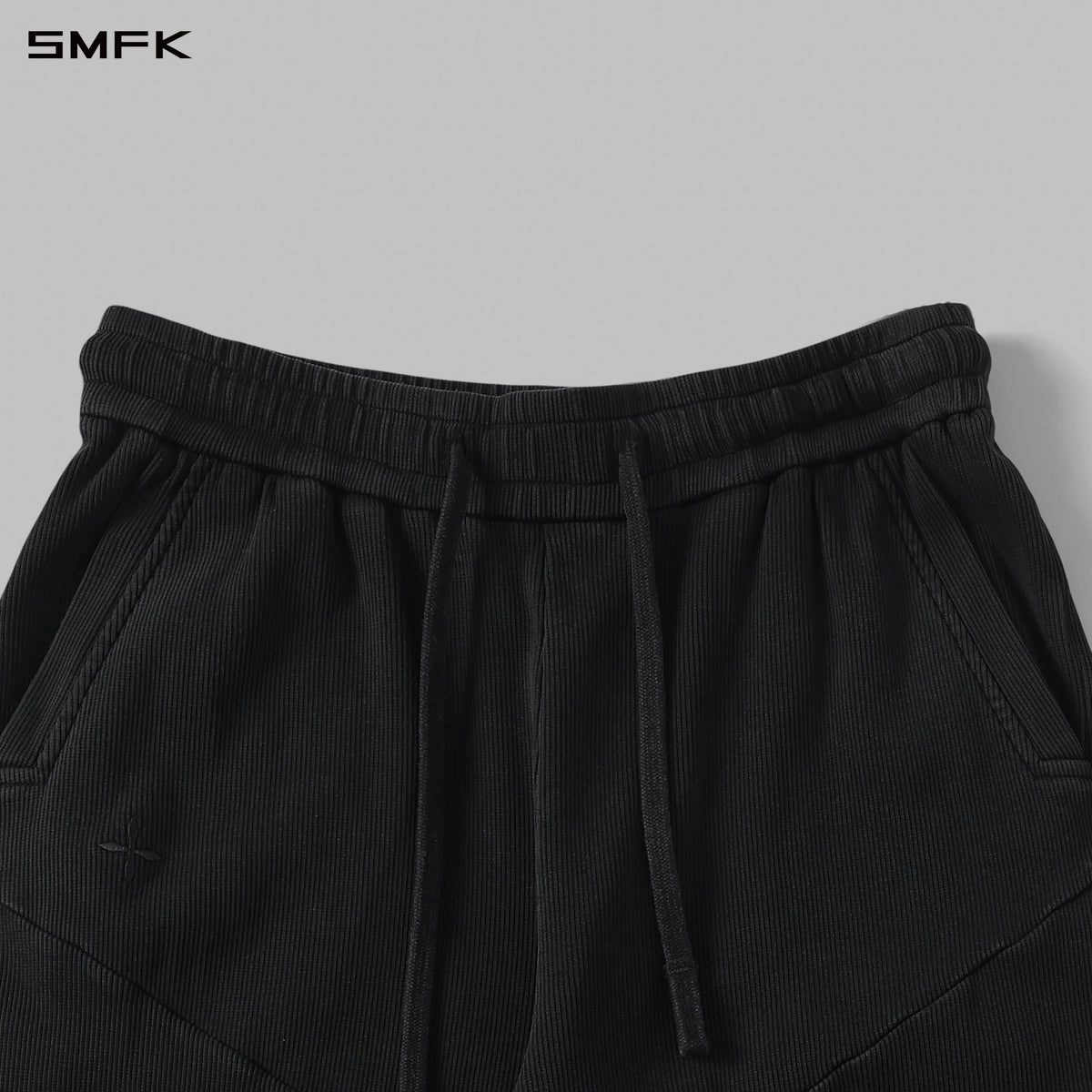 MYTH AEOLUS DECONSTRUCT STRT PANTS/COLD DYE/W COLD DYE BLACK