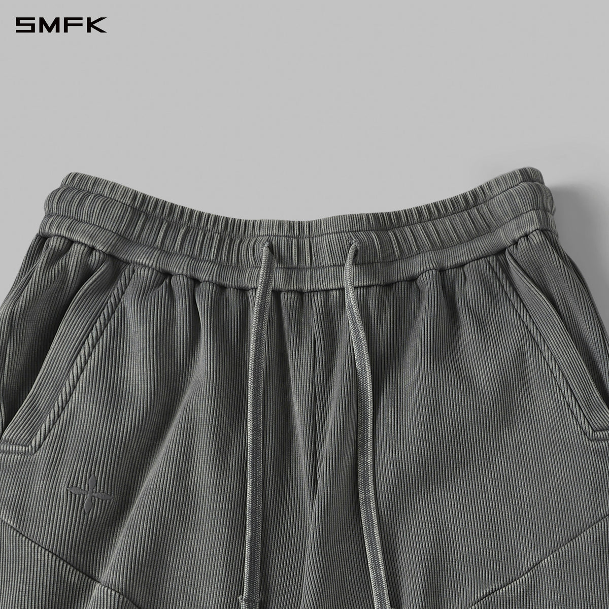 MYTH AEOLUS DECONSTRUCT STRT PANTS/COLD DYE/W COLD DYE GREY