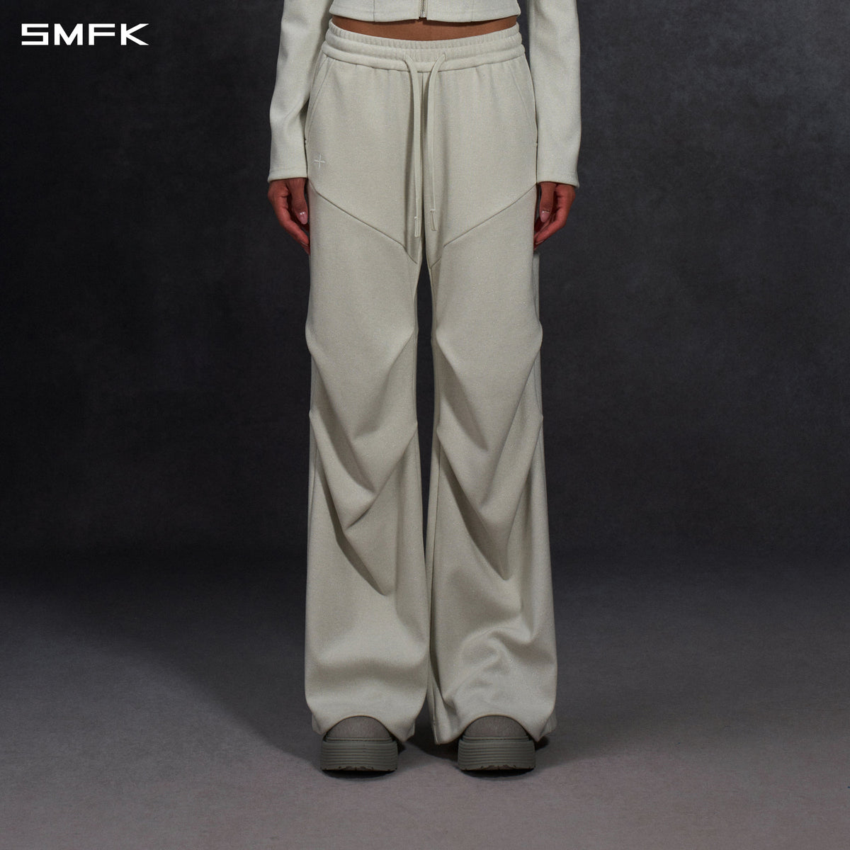 MYTH AEOLUS DECONSTRUCT STRT PANTS/COLD DYE/W STARRY WHITE