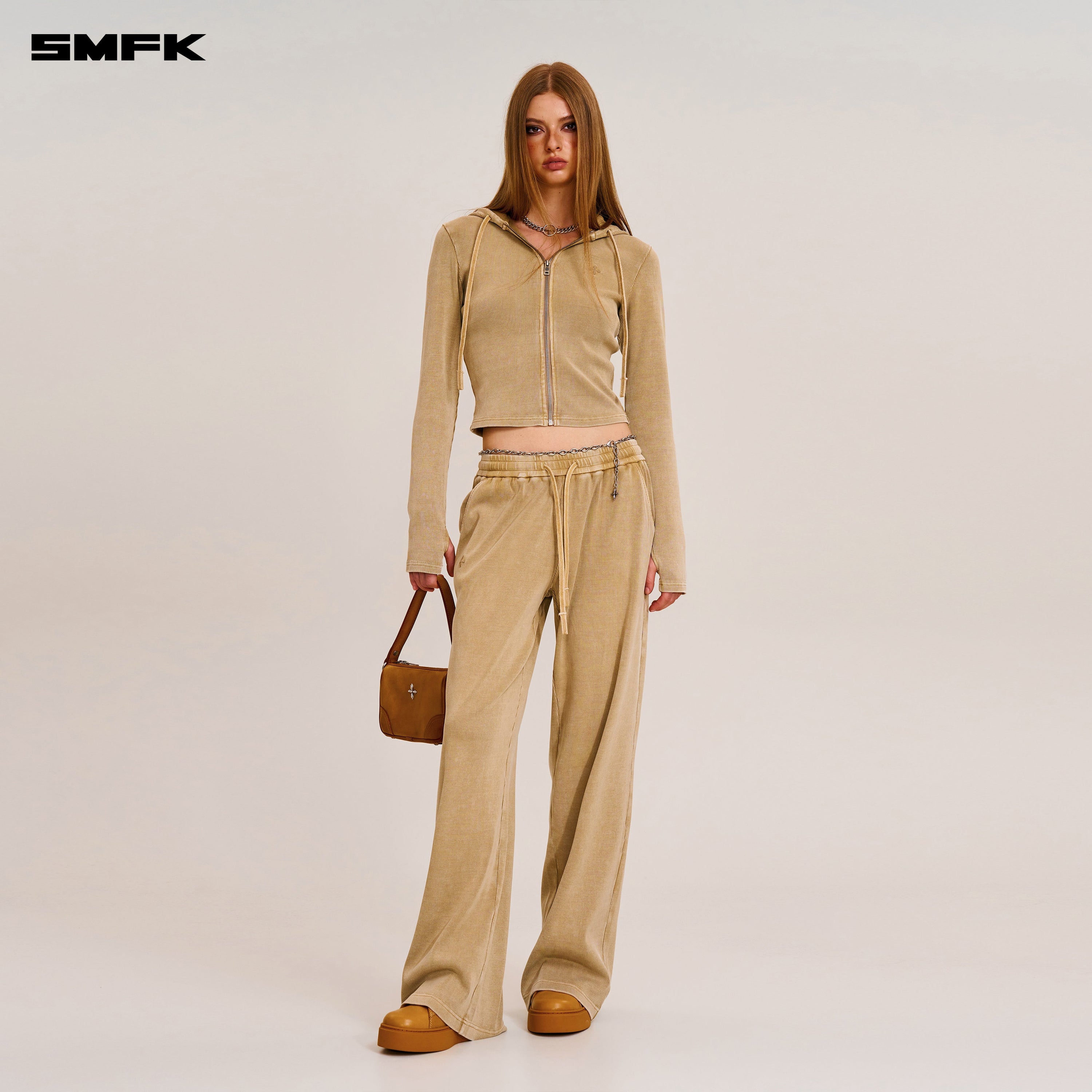 VINTAGE - SAVAGE STRAIGHT SPORTS PANTS/FADE DYE FADING DESERT