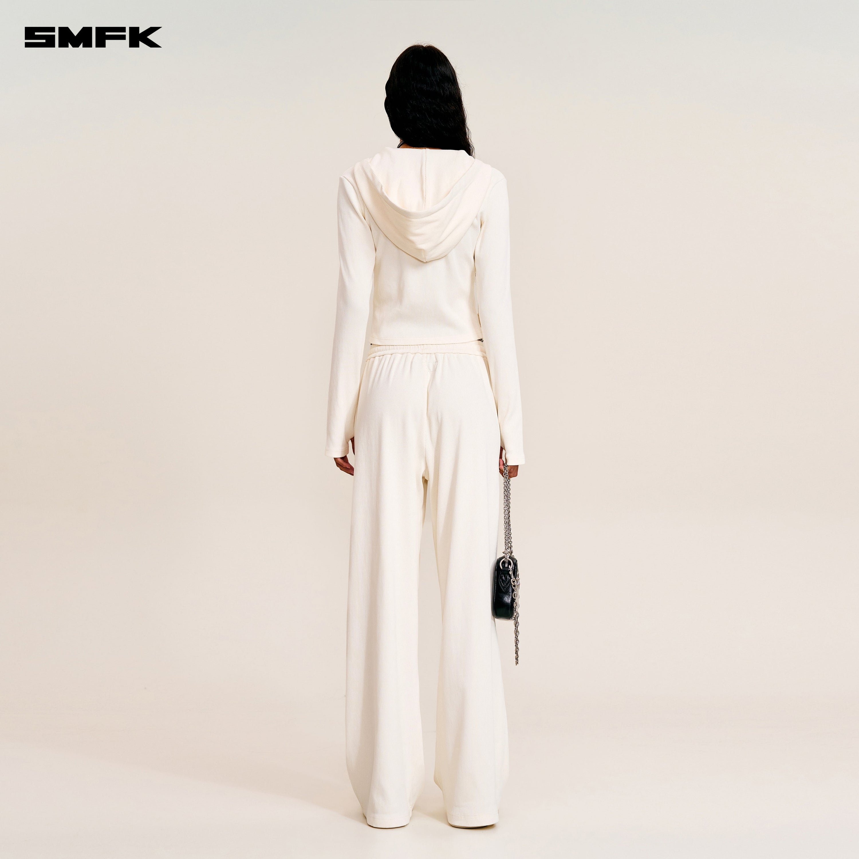 VINTAGE-SAVAGE STRAIGHT SPORTS PANTS/FADE DYE SNOW MOUNTAIN WHITE