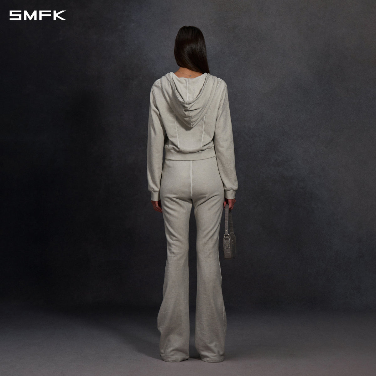 MYTH AEOLUS MUTATION FLARE PANTS/COLD DYE/W CLOUD GREY