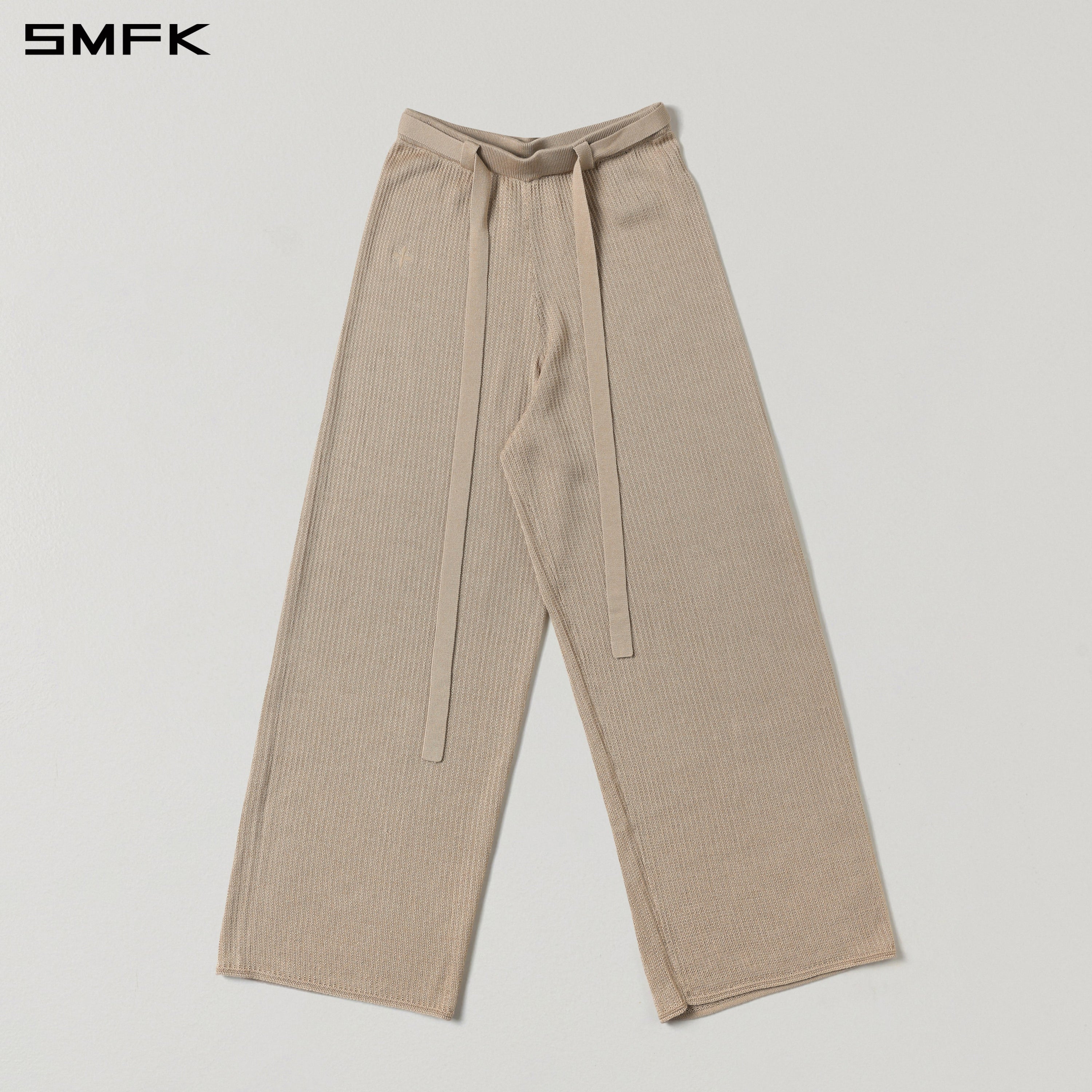MYTH SEER STRT KNIT PANTS/TENCEL+SILK FRESH SKIN