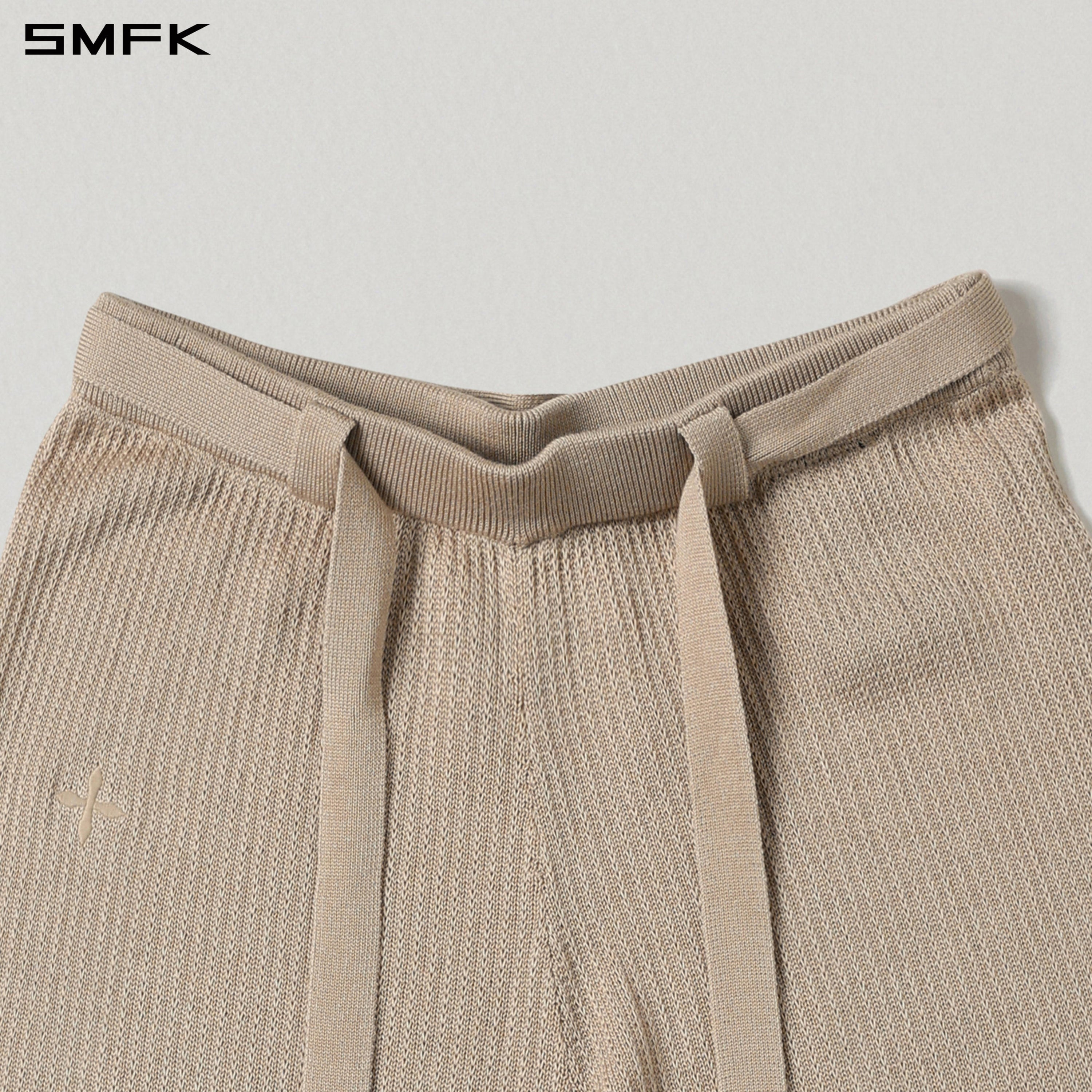 MYTH SEER STRT KNIT PANTS/TENCEL+SILK FRESH SKIN