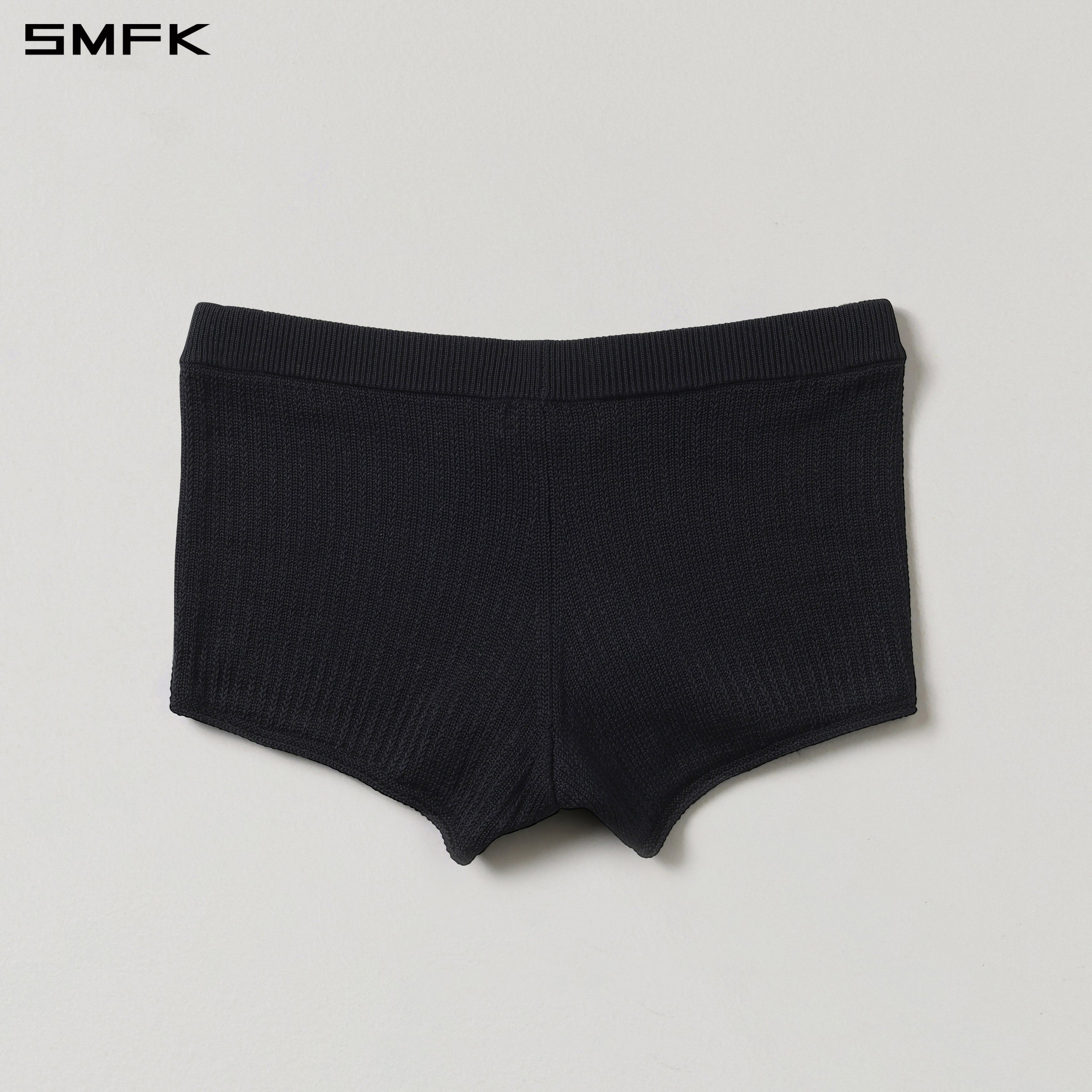 MYTH SEER STRT KNIT SHORTS/TENCEL+SILK WILD BLACK