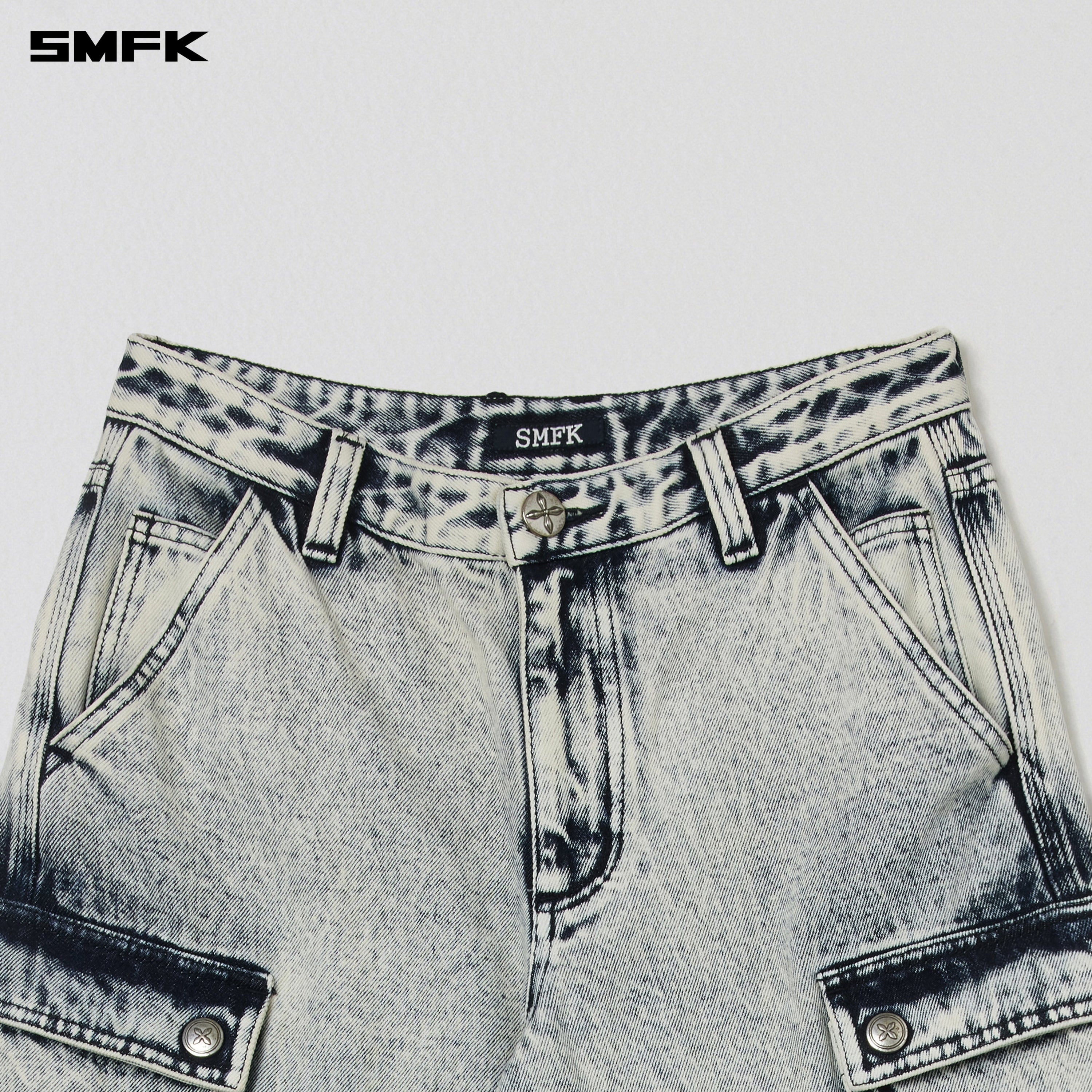 COMPASS RETRO TOWER CARGO PANTS WHITE SNOWFLAKE