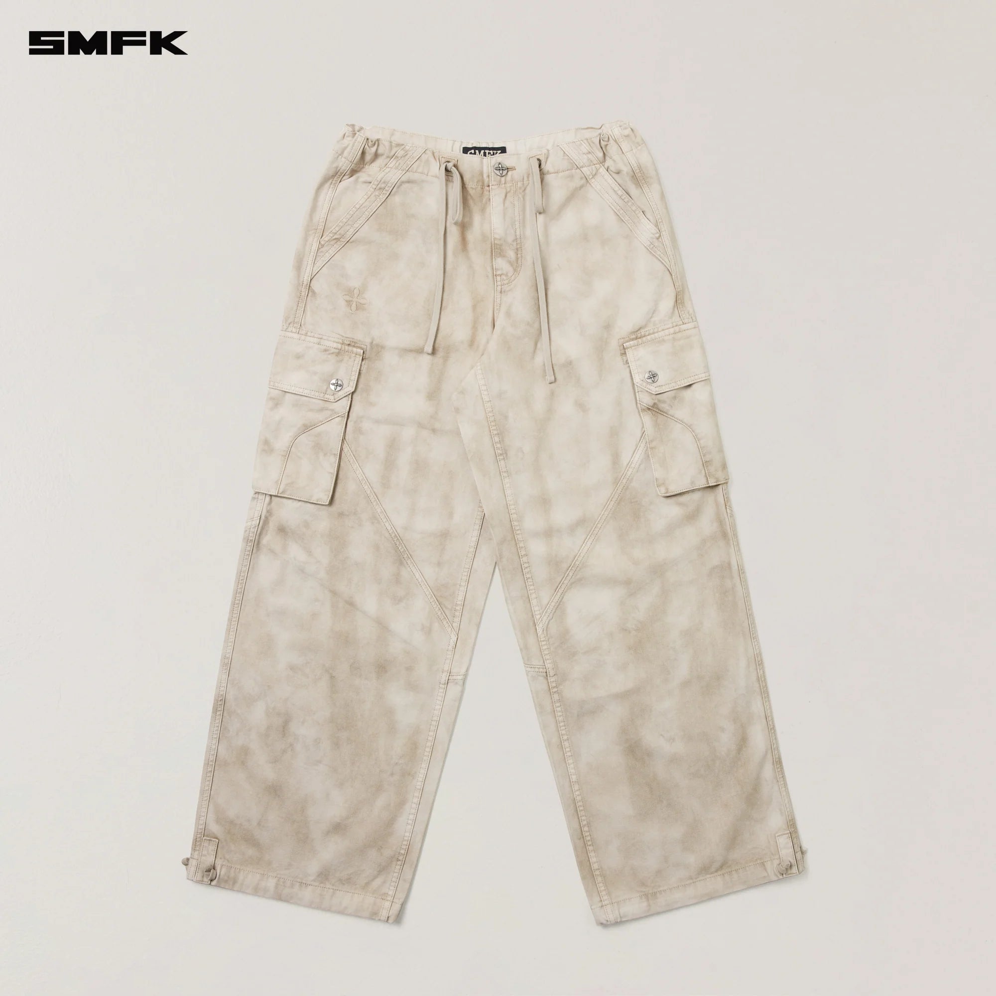 RAGE-WILD ORIGIN HANDCRAFT LOOSE PARA PANTS/GARMENT DYED WILD BROWN