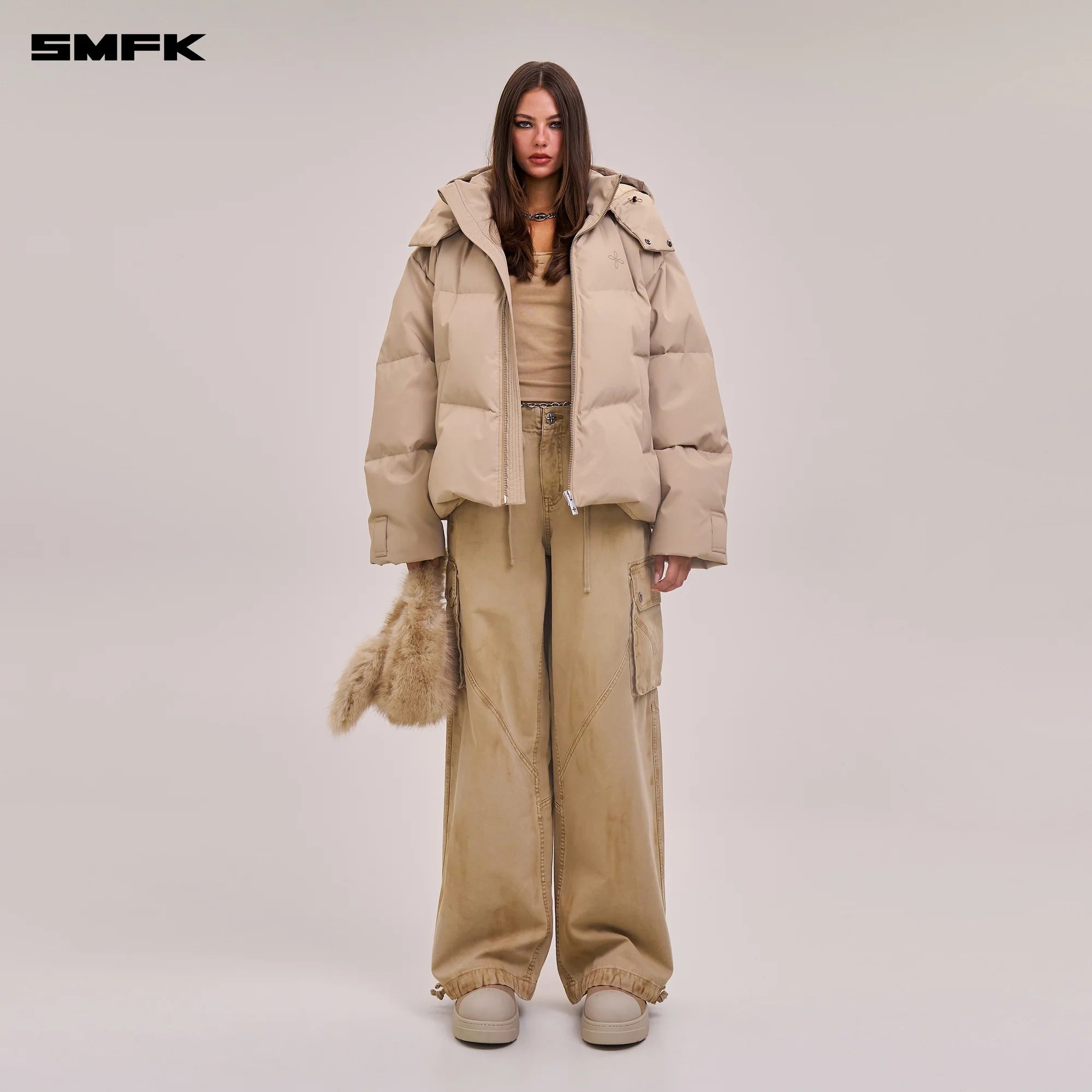 RAGE-WILD ORIGIN HANDCRAFT LOOSE PARA PANTS/GARMENT DYED SAND