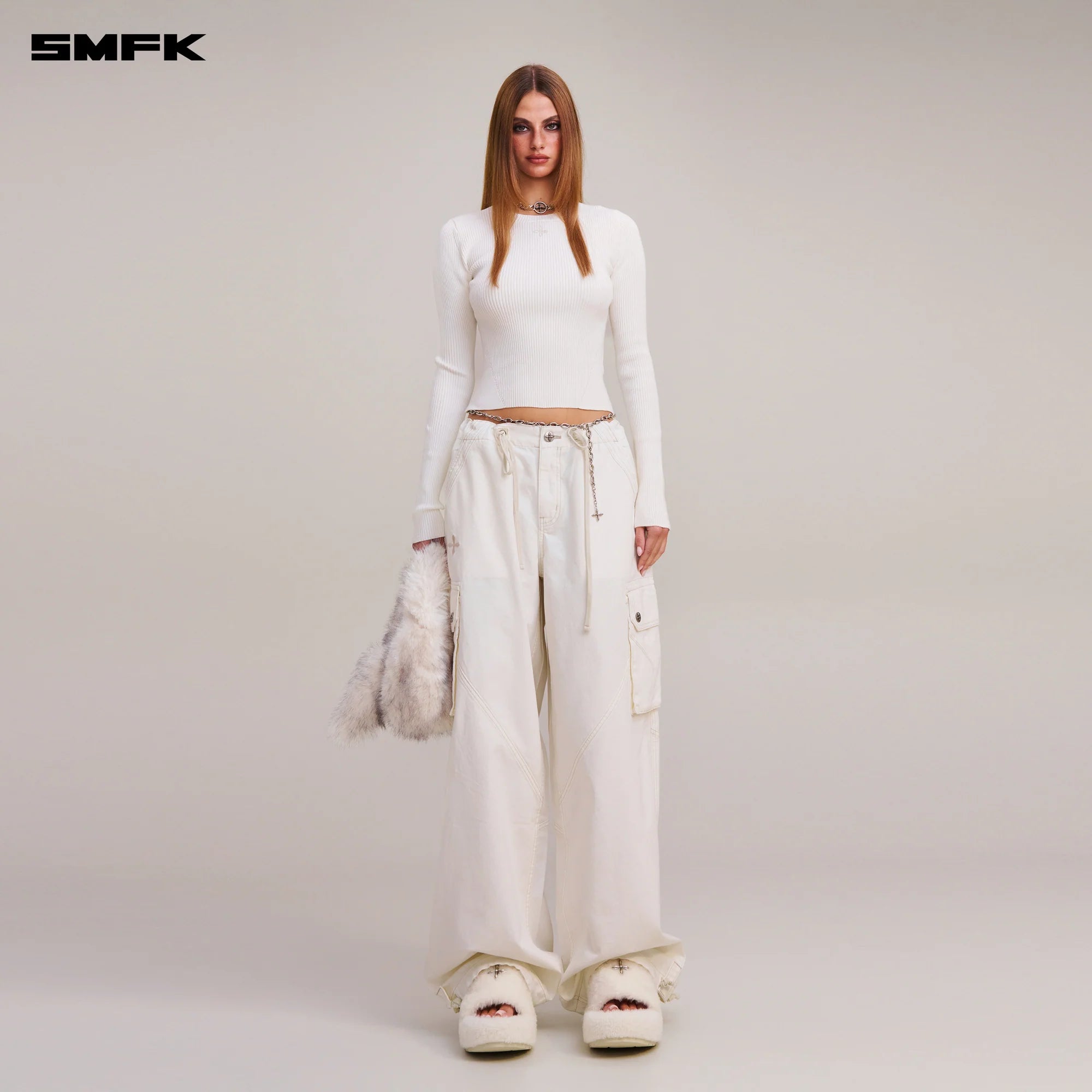 RAGE-WILD ORIGIN HANDCRAFT LOOSE PARA PANTS/GARMENT DYED SNOW MOUNTAIN WHITE