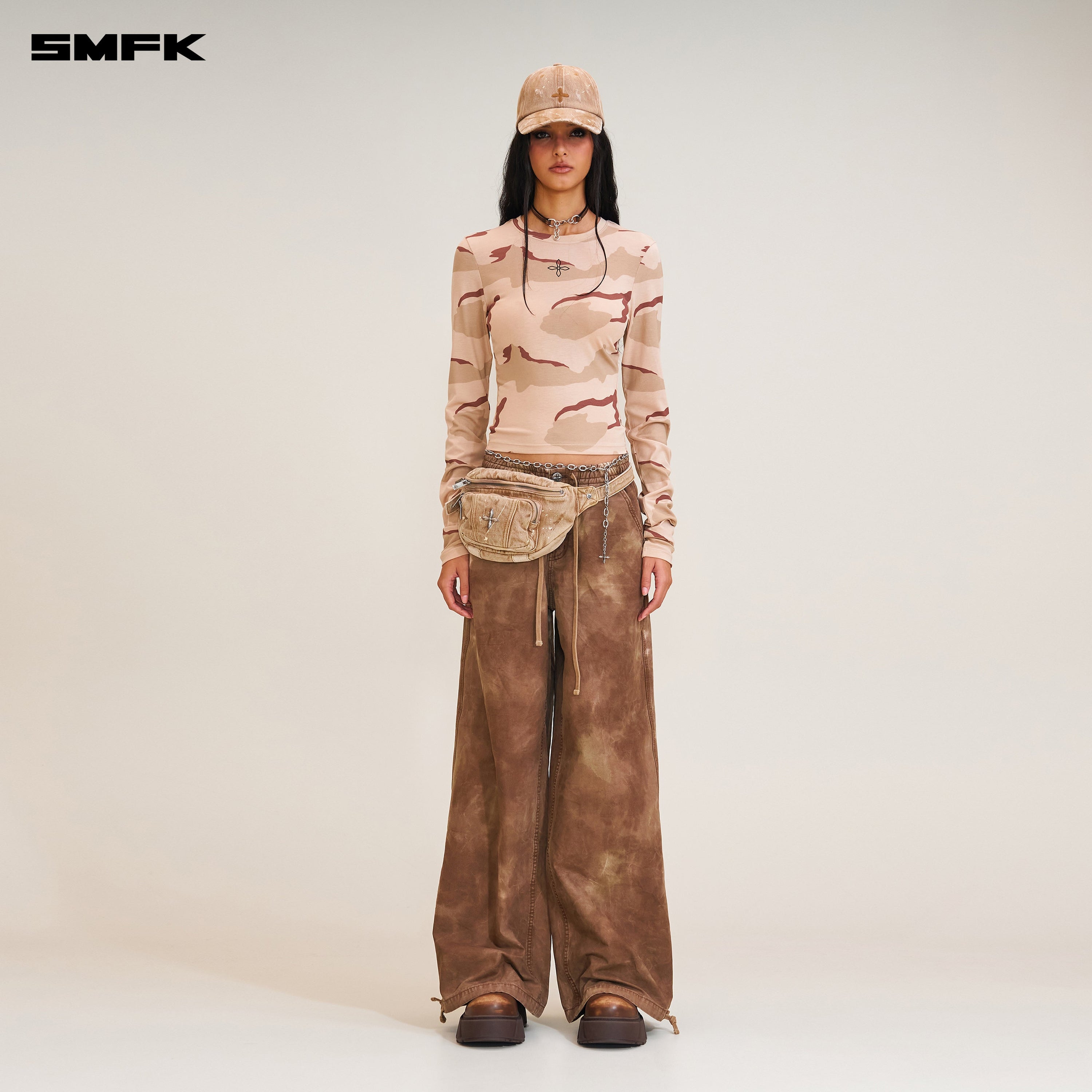 RAGE WILD ORIGIN HANDCRAFT TOWER SPORTS CARGO PANTS WILD HORSE BROWN