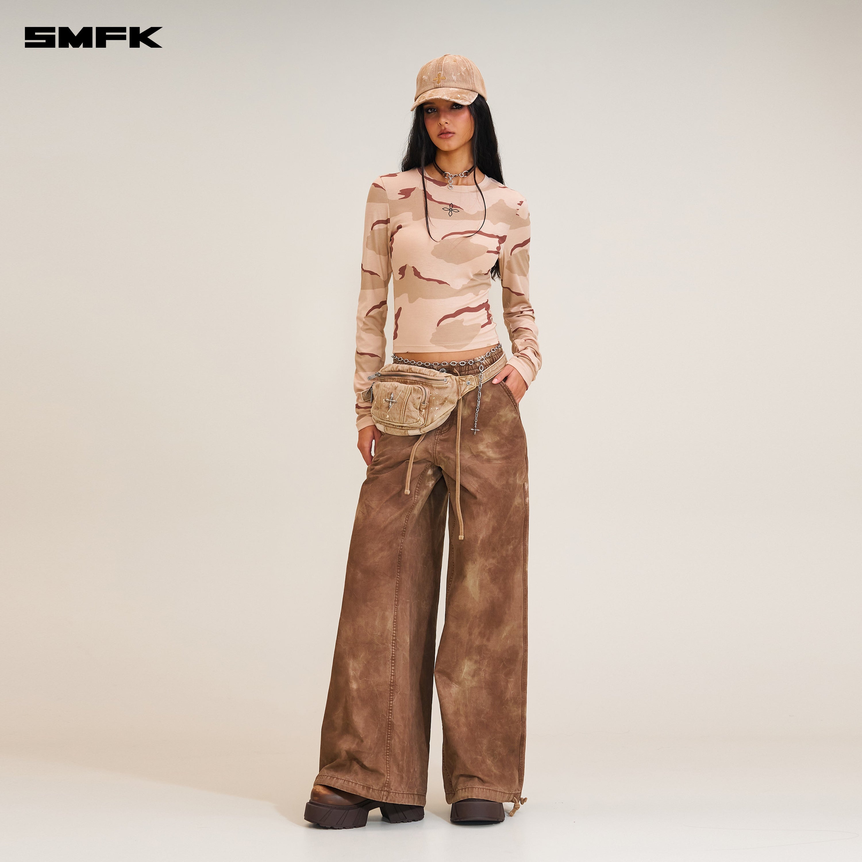 RAGE WILD ORIGIN HANDCRAFT TOWER SPORTS CARGO PANTS WILD HORSE BROWN