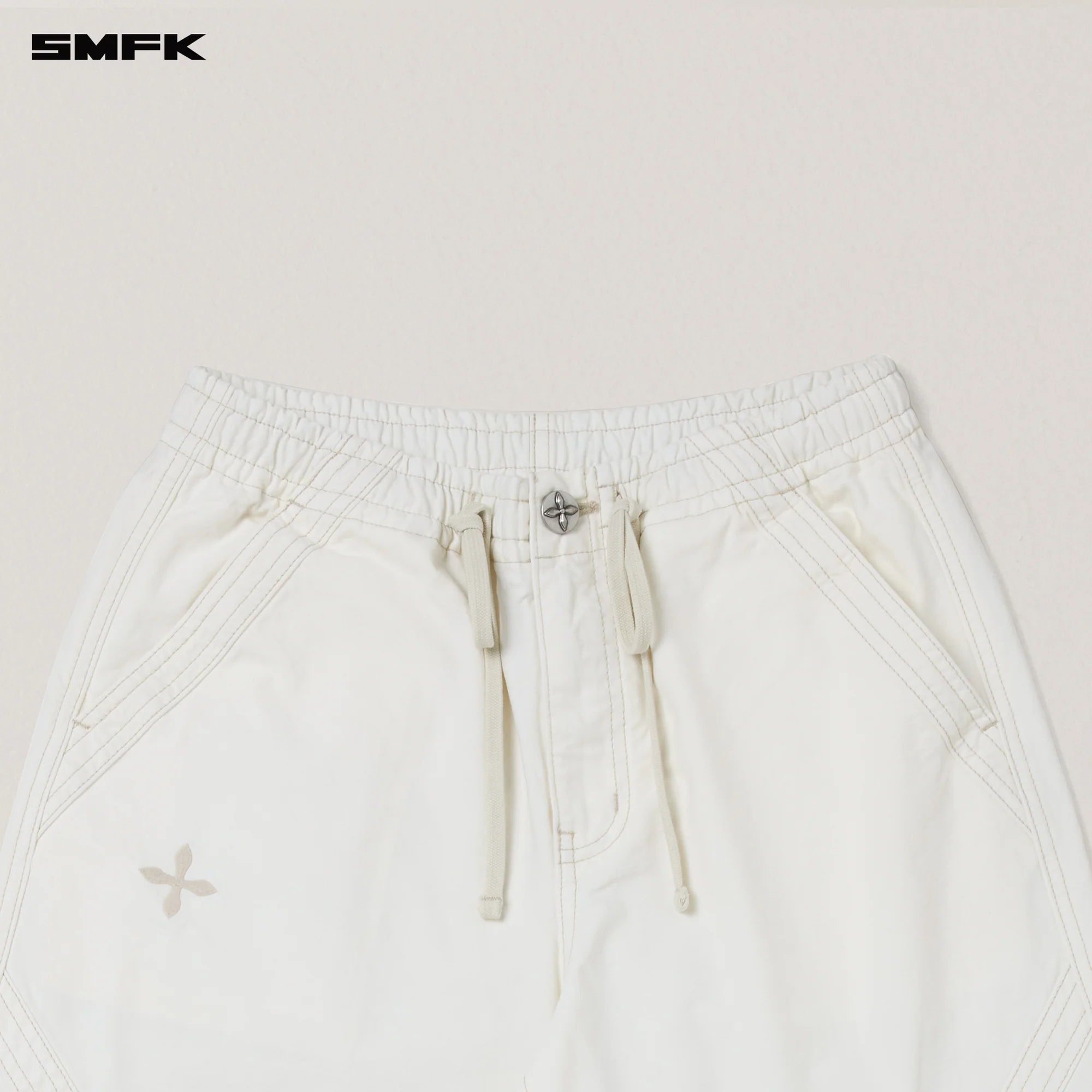 RAGE WILD ORIGIN HANDCRAFT SPORTS CARGO PANTS/GARMENT DYED SNOW MOUNTAIN WHITE