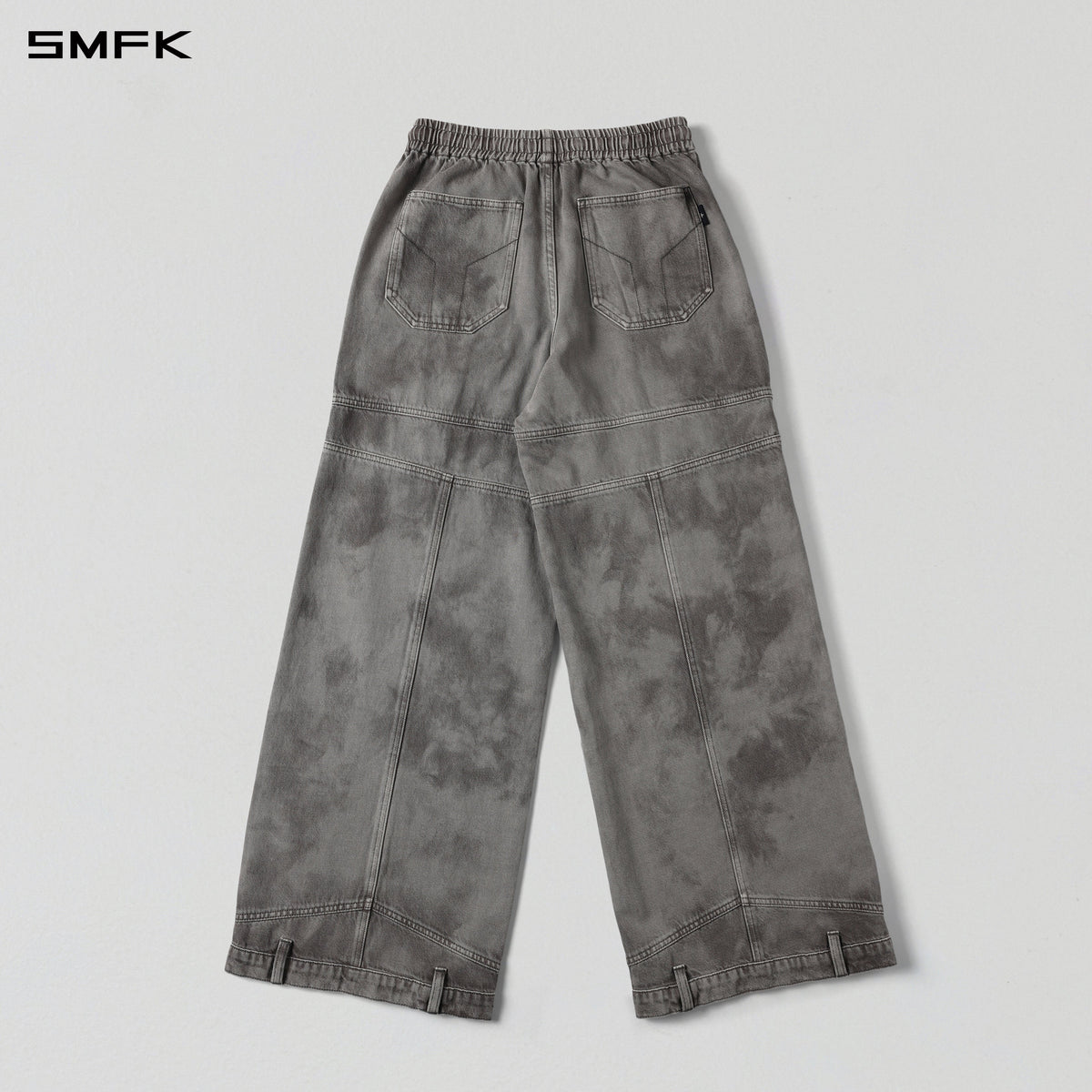 WILD  UPSIDE DOWN DENIM SPORTS PANTS/DENIM ANTIQUE TREATMENT/W MIRAGE GREY