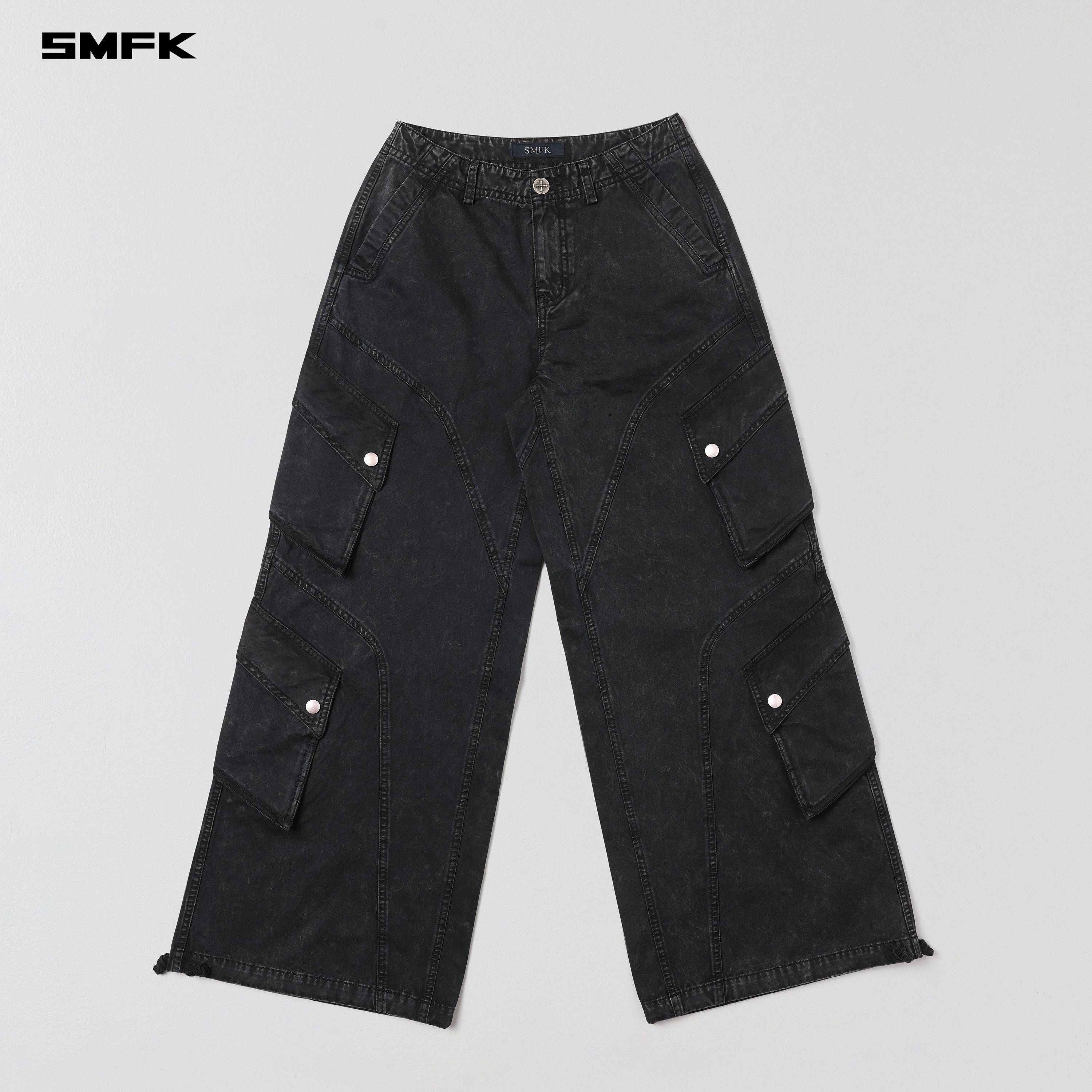 MIRAGE VANISH LOOSE CARGO /GARMENT DYE VANISH BLACK